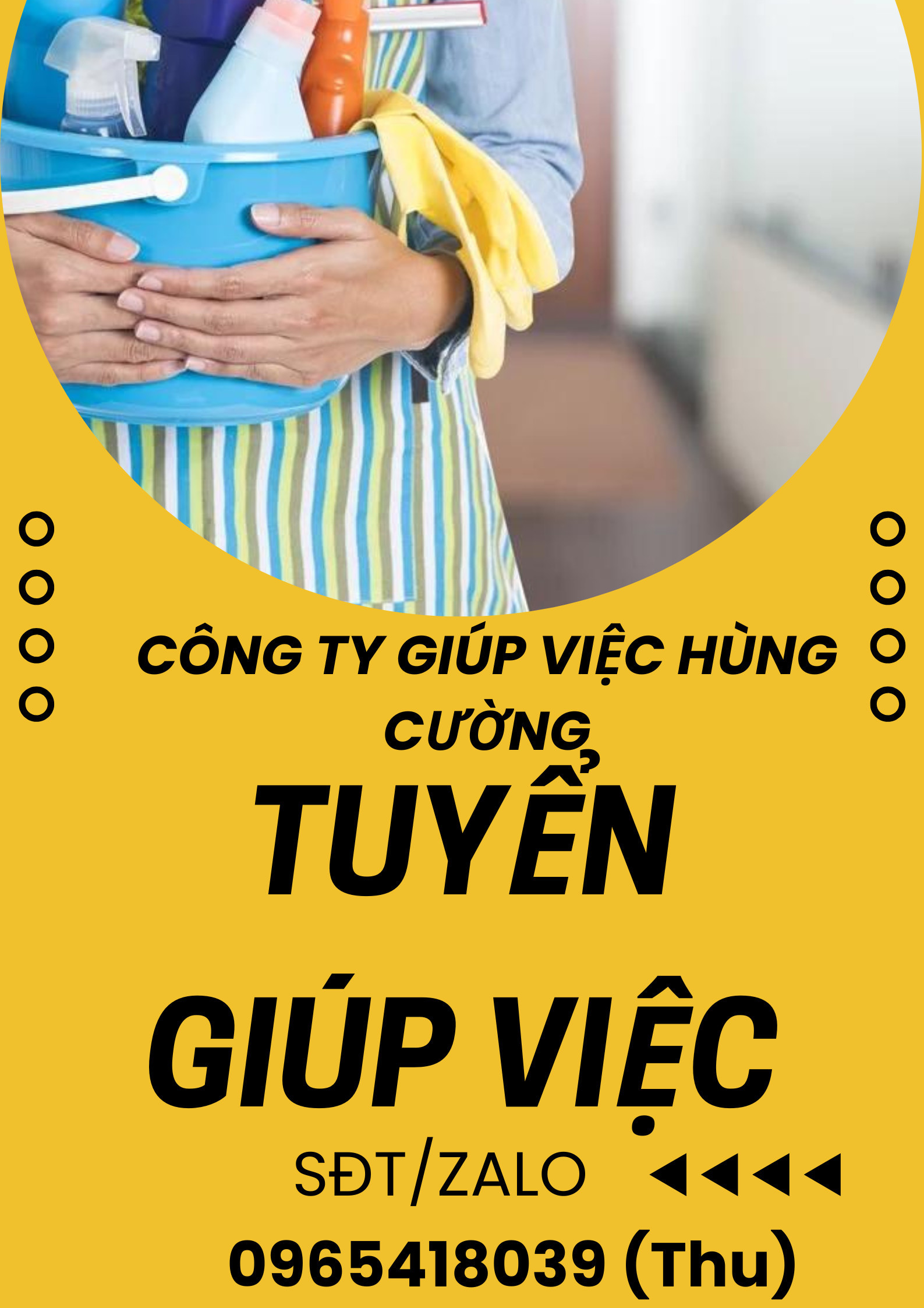 Tuyển 20 cô trông bé - giúp việc nhà - coi sóc người lớn tuổi - phụ quán Lương từ 10tr