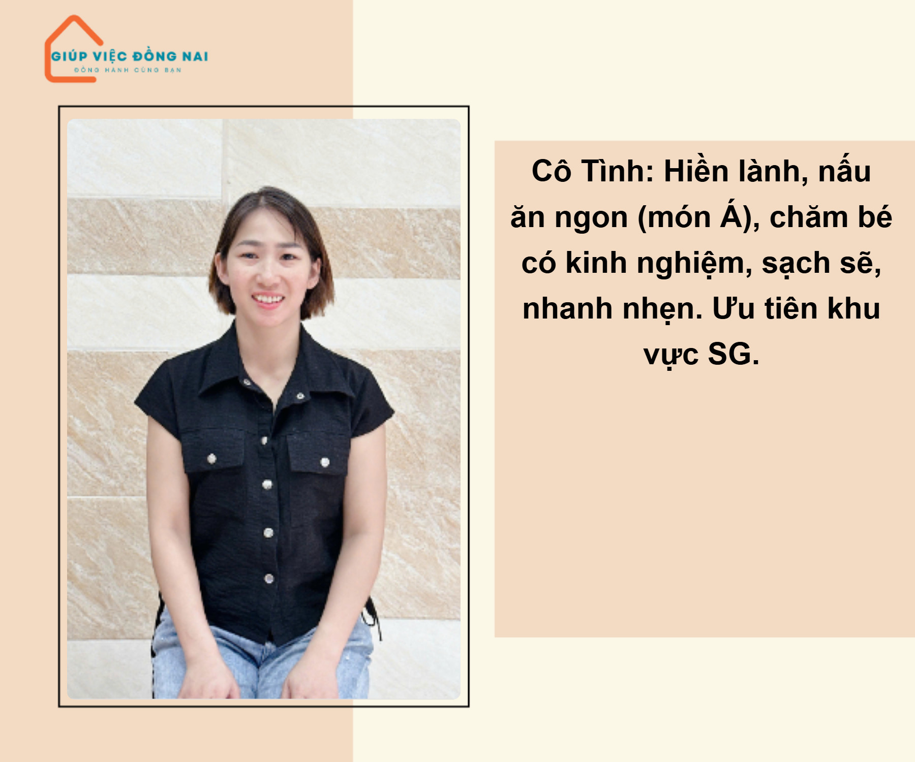 Chị VI THỊ TÌNH, sinh năm 1993, quê Thanh Hóa cần tìm việc