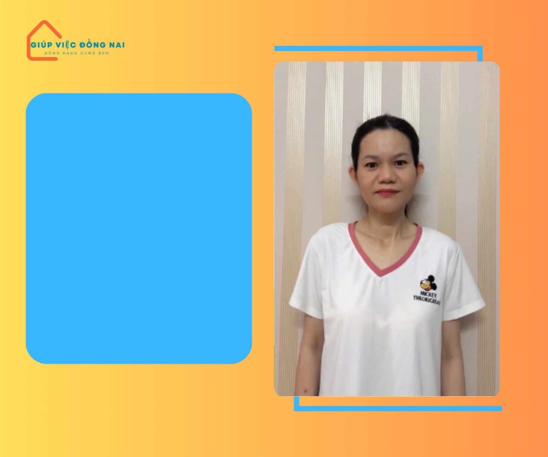 Chị ĐOÀN THỊ KIM ANH, sinh năm 1983, quê Ninh Thuận cần tìm việc