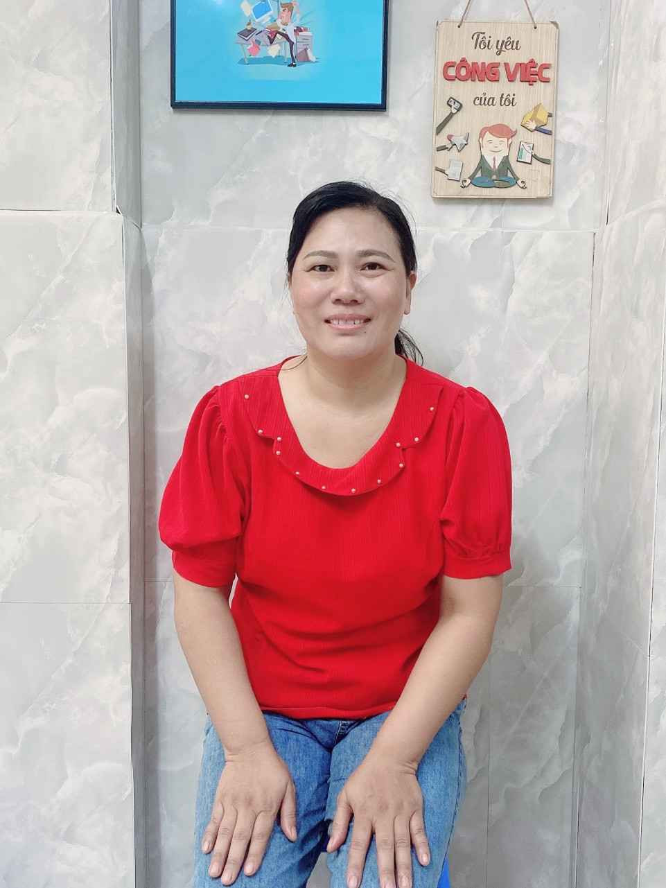 Chị Tống Thị Viên, sinh năm 1984, quê Vũng Tàu - chuyên giúp việc nhà, bảo mẫu cho 1 nhà được 8 năm