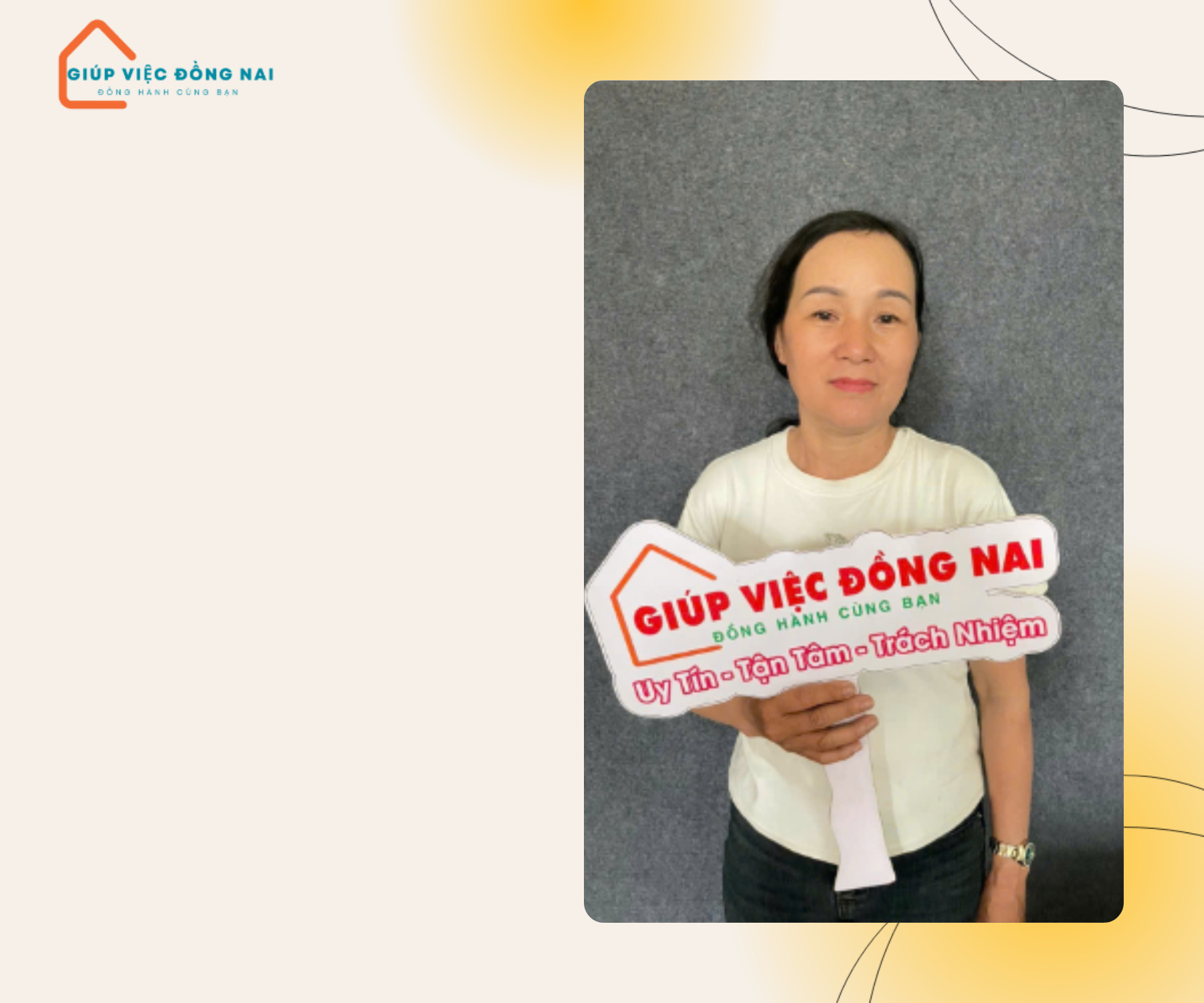 Chị ĐÀO THỊ LAN, sinh năm 1972, quê Ninh Bình cần tìm việc