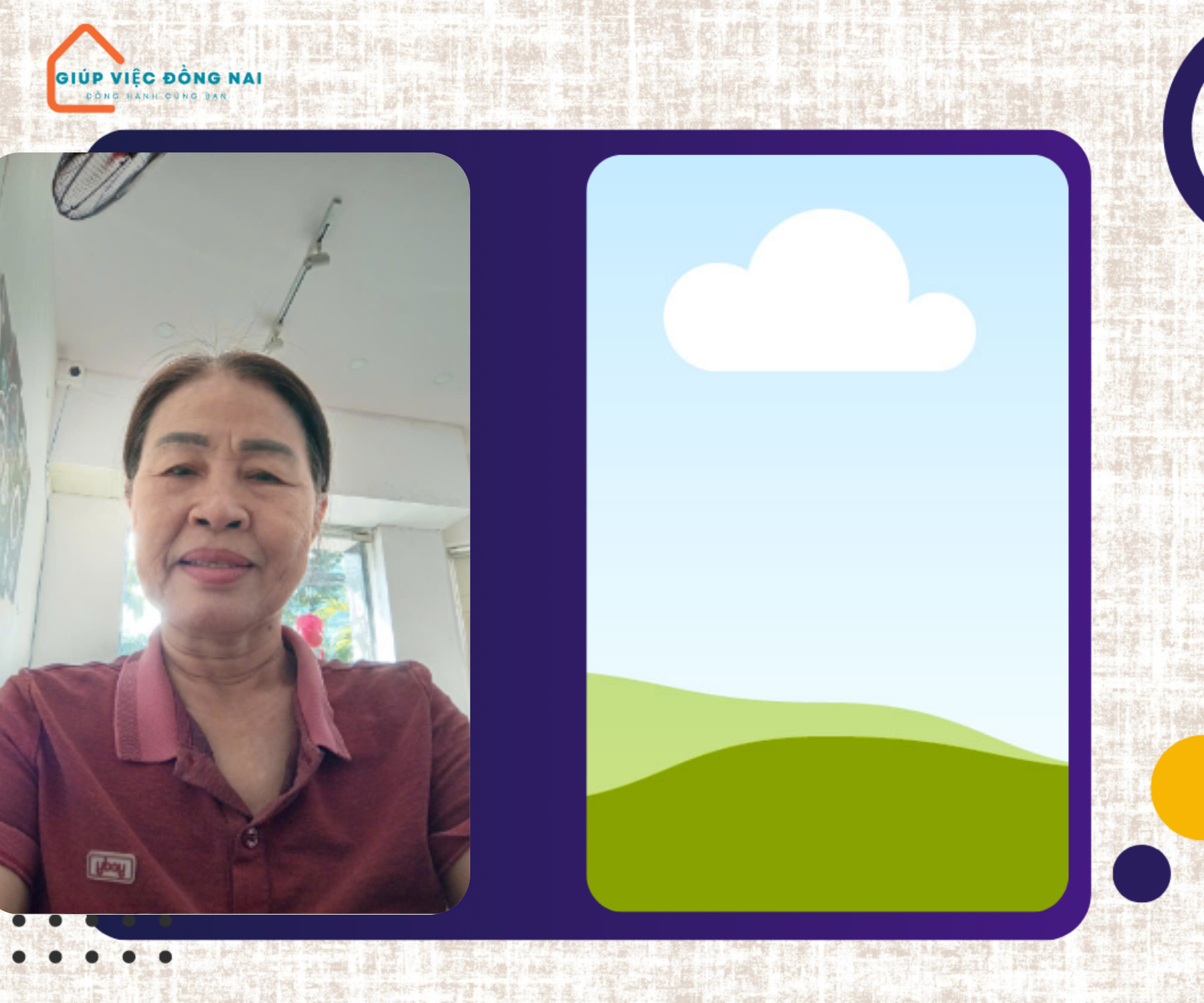 Chị NGUYỄN THỊ PHƯƠNG HÀ, sinh năm 1962, quê Quảng Ngãi cần tìm việc