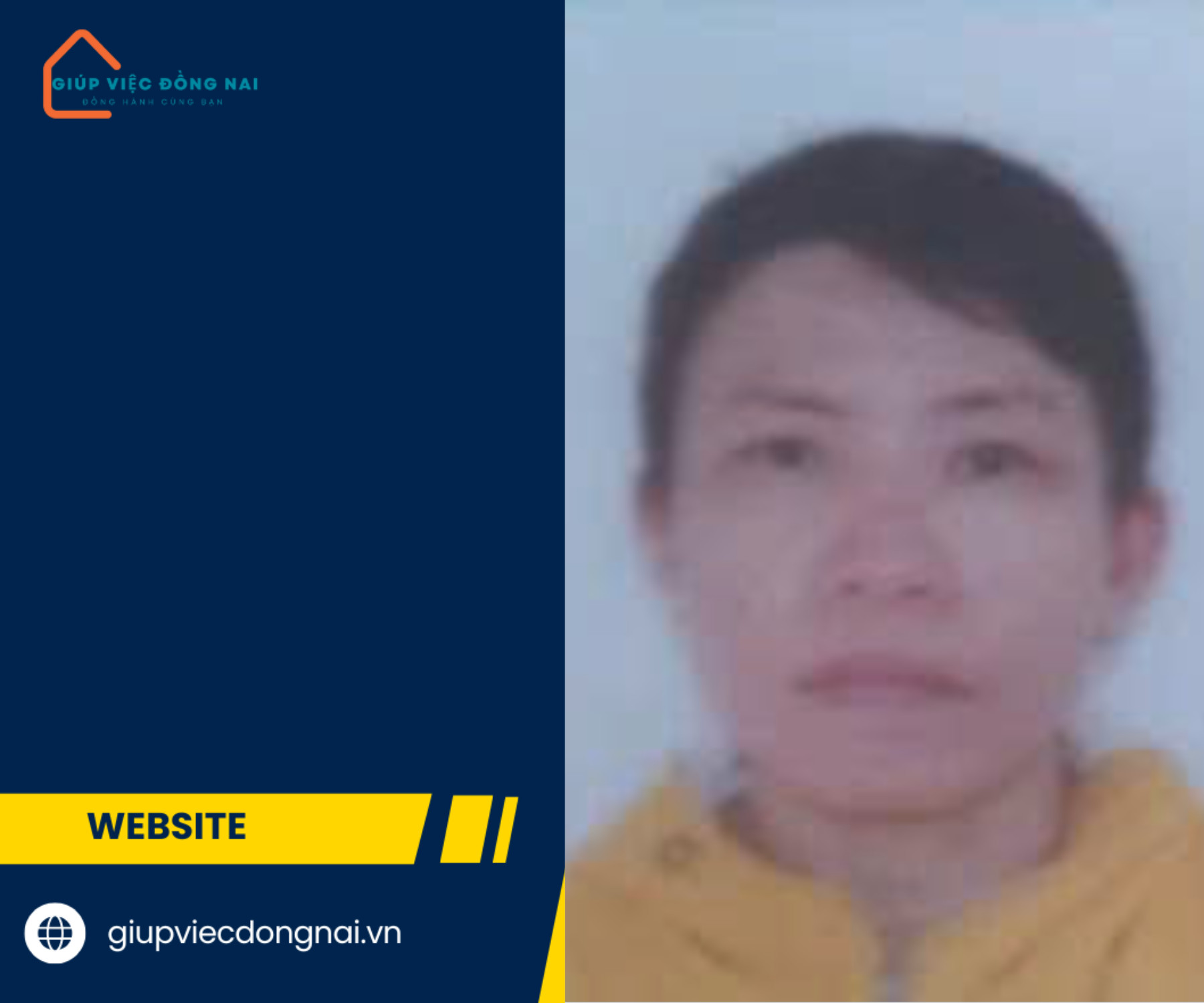 Chị Nguyễn Thị Lợi, sinh năm 1976, quê Ninh Thuận cần tìm việc