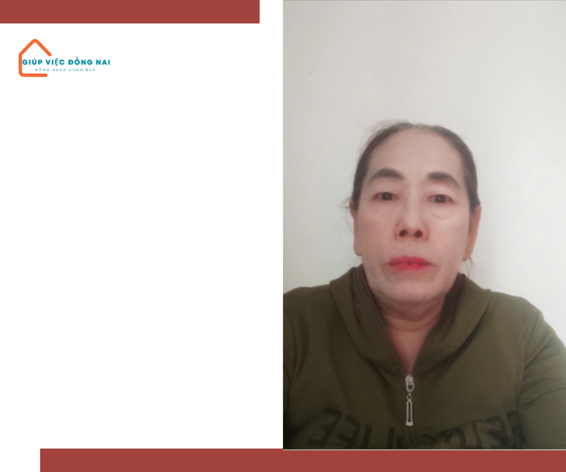 Chị PHAN THỊ NGỌC DIỄM, sinh năm 1968, quê Bình Thuận cần tìm việc