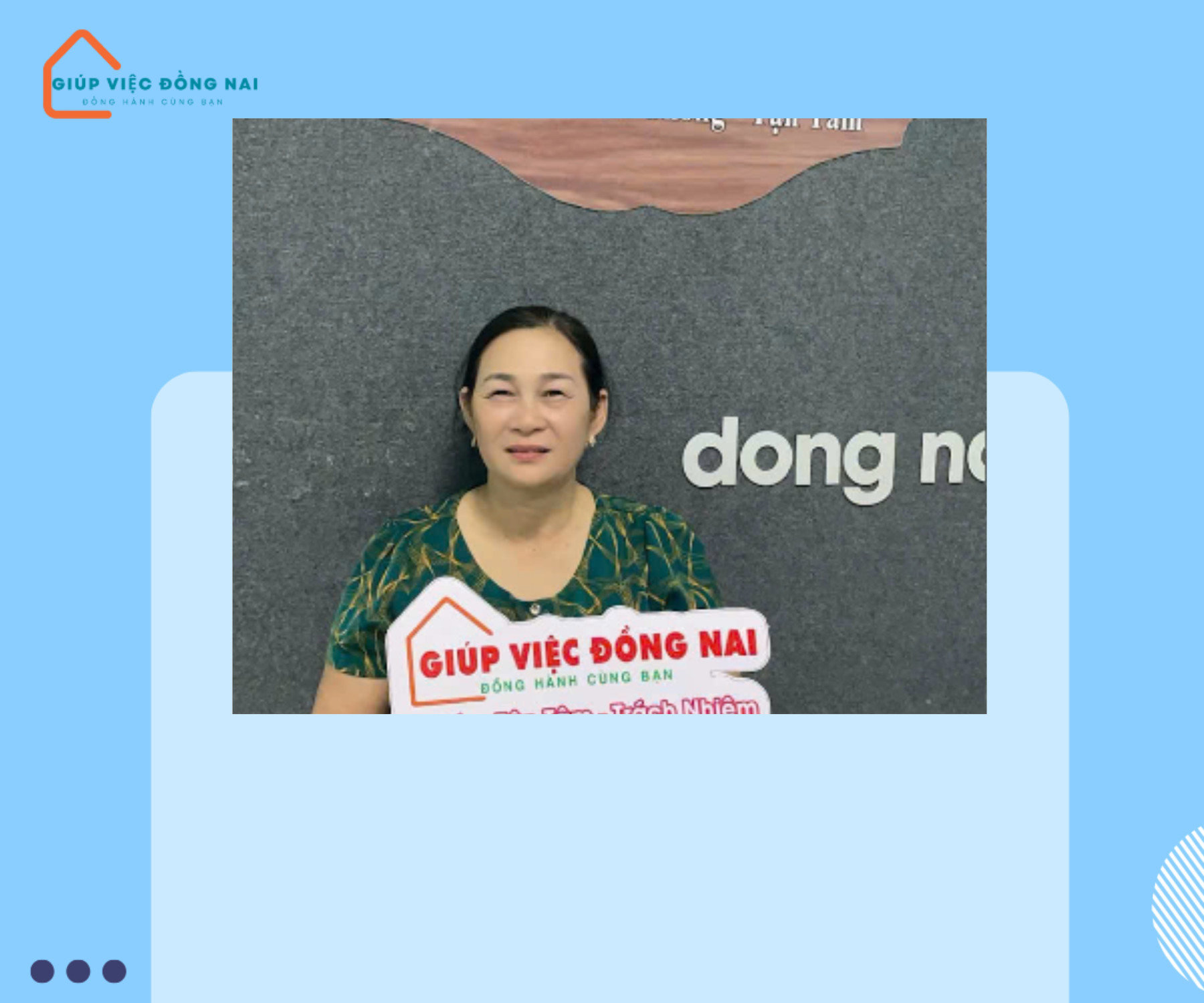 Chị NGUYỄN THỊ HỒNG, sinh năm 1965, quê Quảng Trị cần tìm việc