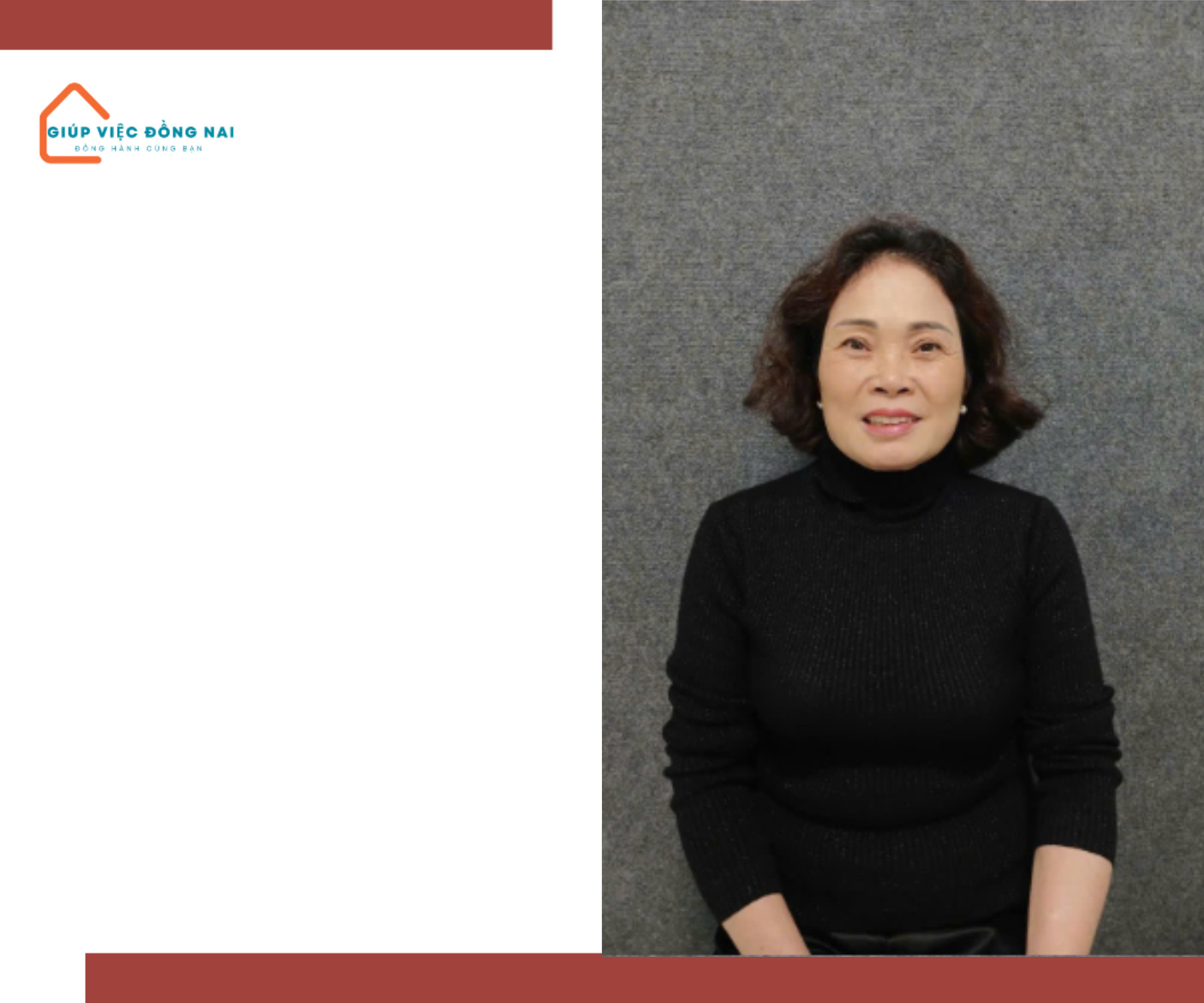 Chị NGUYỄN THỊ NHƯỢNG, sinh năm 1963, quê Bình Định cần tìm việc