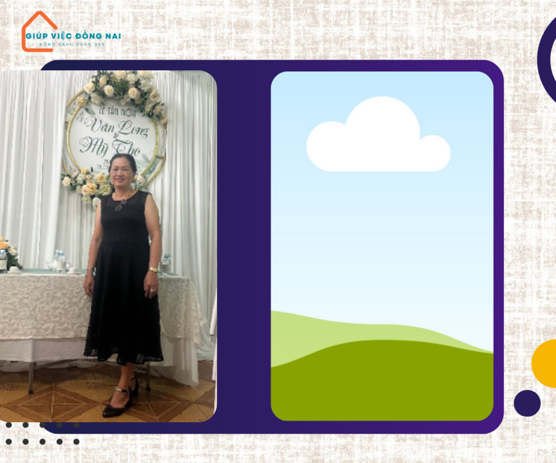 Chị THẠCH HỒNG CHÂU, sinh năm 1971, quê Tiền Giang cần tìm việc