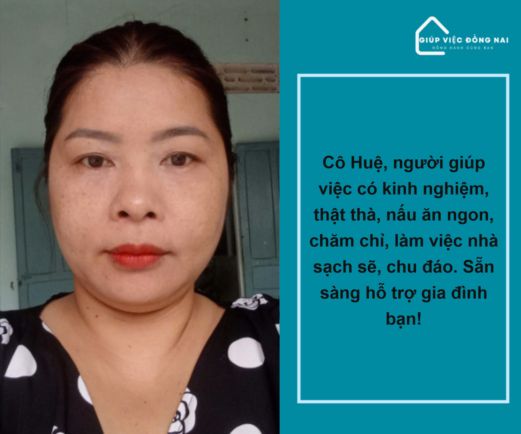 Chị TRẦN THỊ THANH HUỆ, sinh năm 1983, quê Thừa Thiên Huế cần tìm việc