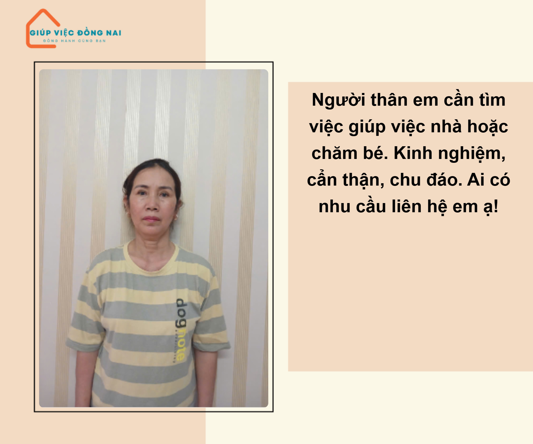 cô Ngoãn 1968 phụ giúp việc