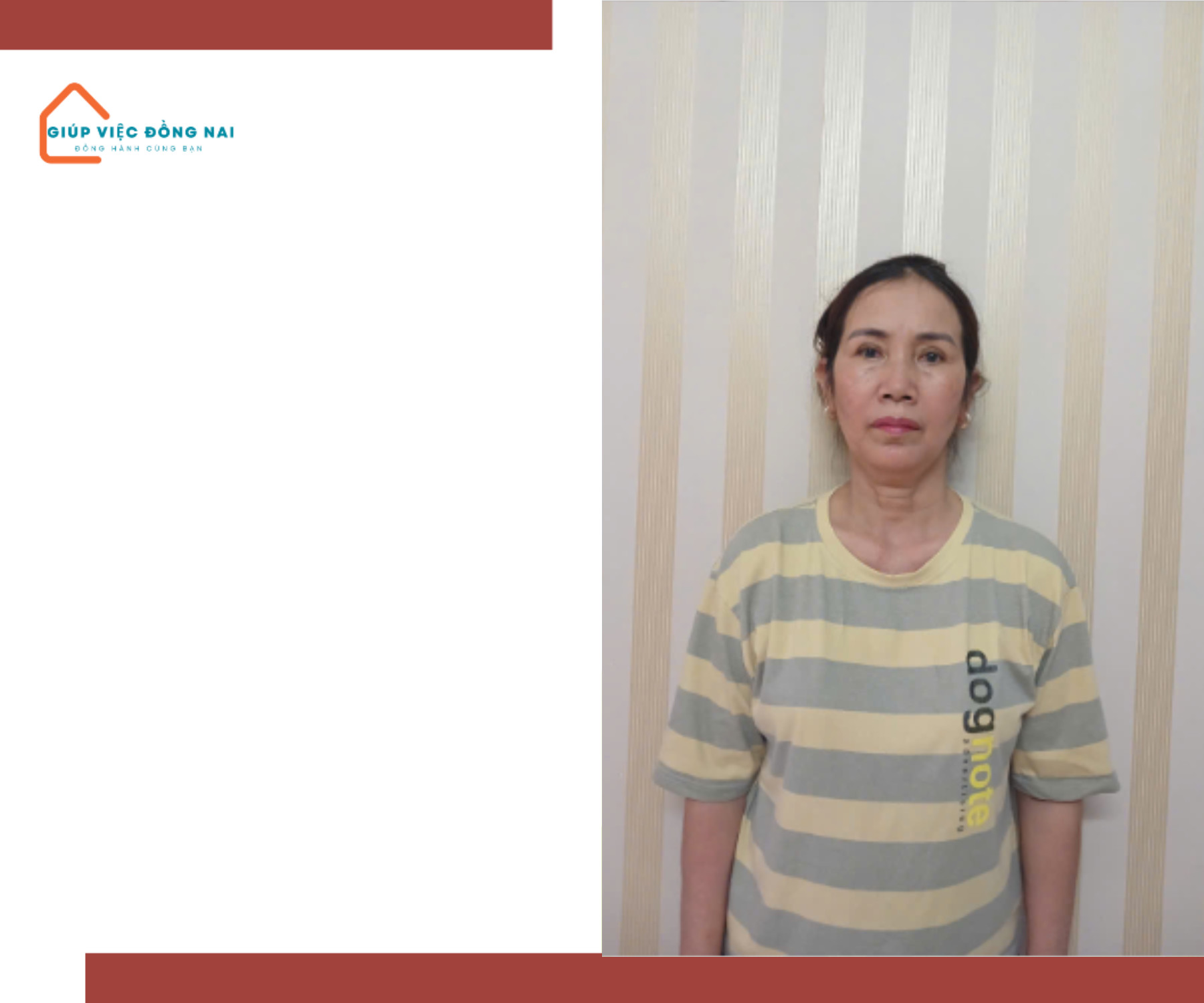 Chị LÊ THỊ NGOÃN, sinh năm 1968, quê Hải Dương cần tìm việc