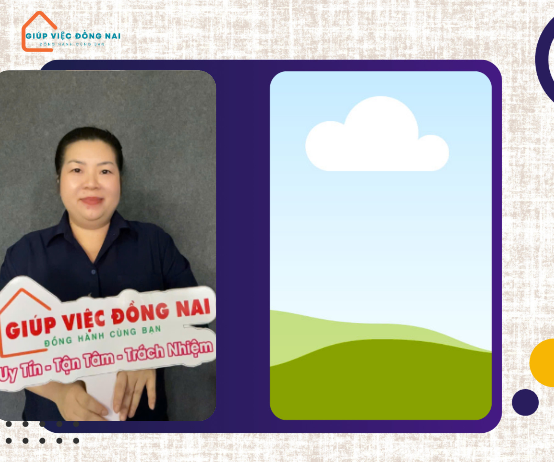 Chị Ngô Thị Ngọc Diện, sinh năm 1991, quê Đồng Tháp cần tìm việc