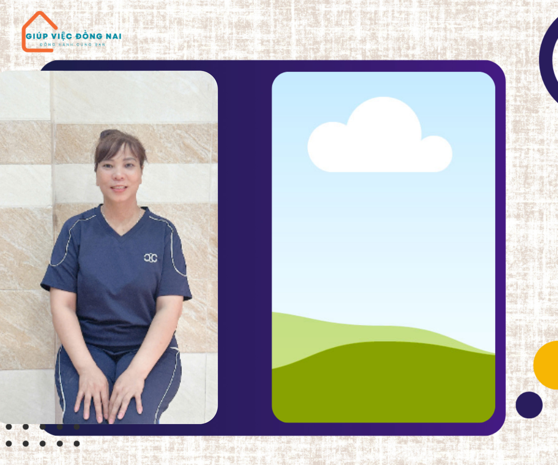 Chị NGÔ THỊ TRANG, sinh năm 1984, quê Vĩnh Phúc cần tìm việc