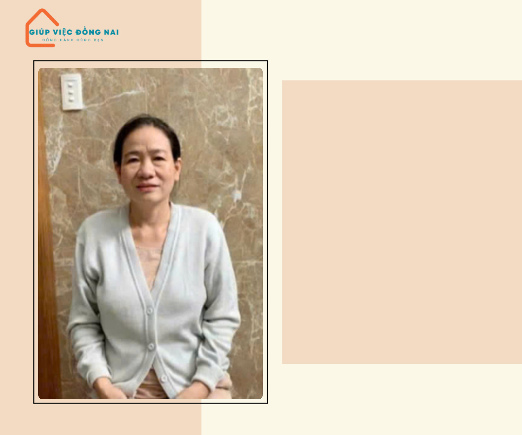 Chị NGUYỄN THỊ VY, sinh năm 1964, quê Đắk Lắk Cần tìm việc