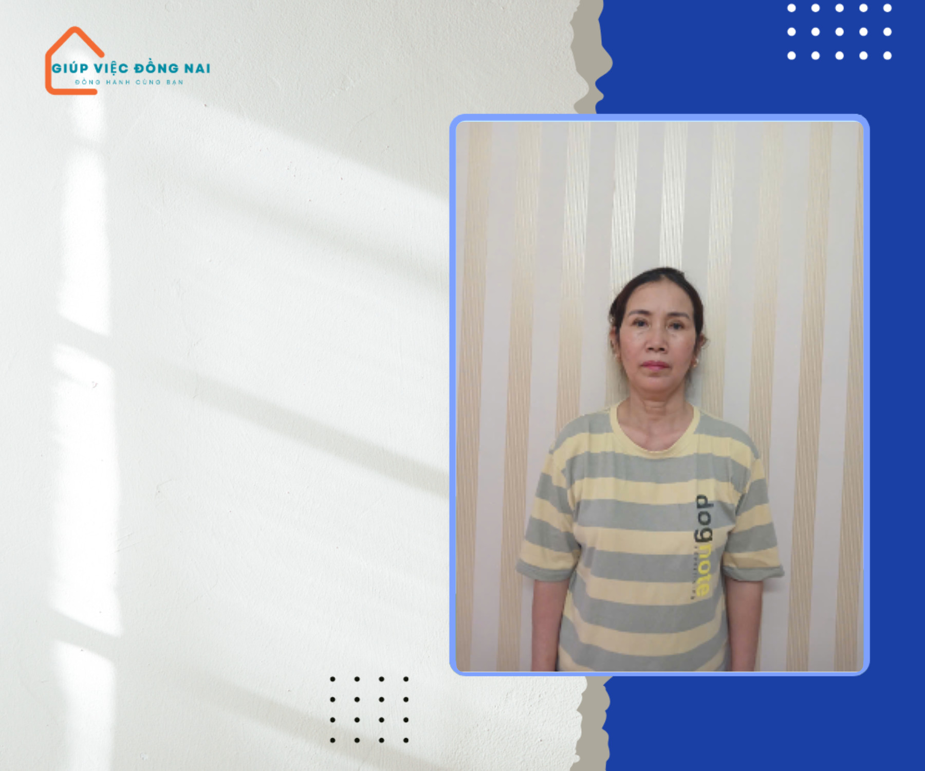 Chị LÊ THỊ NGOÃN, sinh năm 1968, quê Hải Dương cần tìm việc