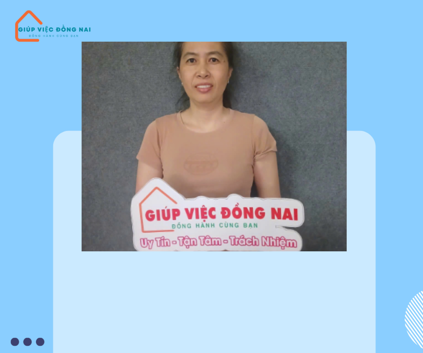 Chị NGUYỄN THỊ HƯNG THỊNH, sinh năm 1980, quê Bình Thuận cần tìm việc