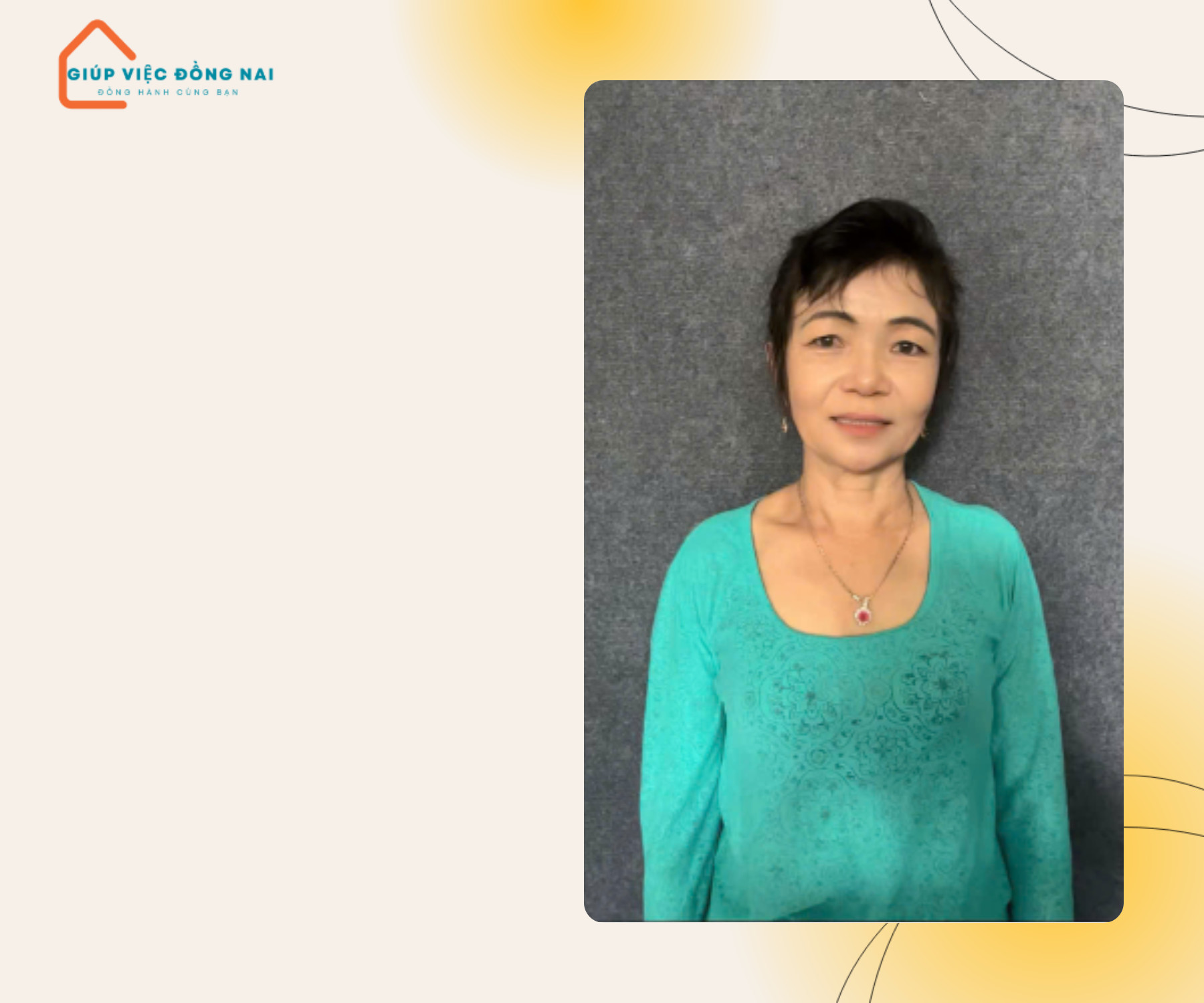 Chị NGUYỄN NGỌC ANH, sinh năm 1970, quê An Giang cần tìm việc