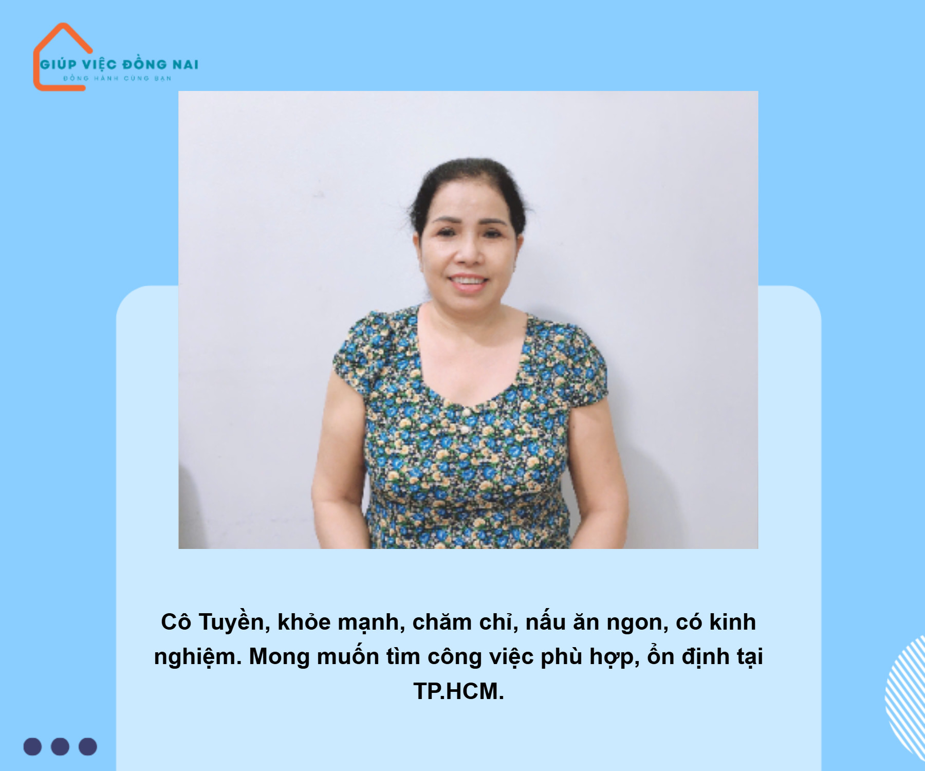 chị tuyền cần tìm việc làm