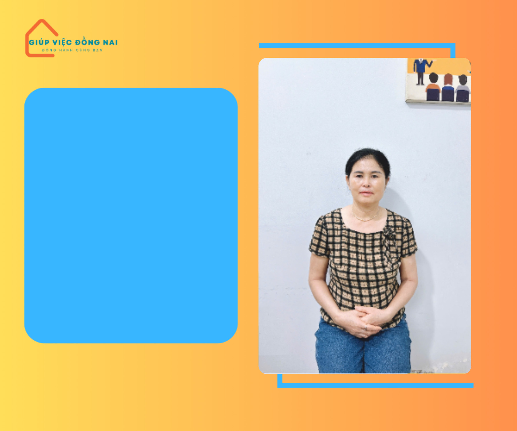 Chị PHẠM THỊ TÂN, sinh năm 1972, quê Hà Tĩnh cần tìm việc