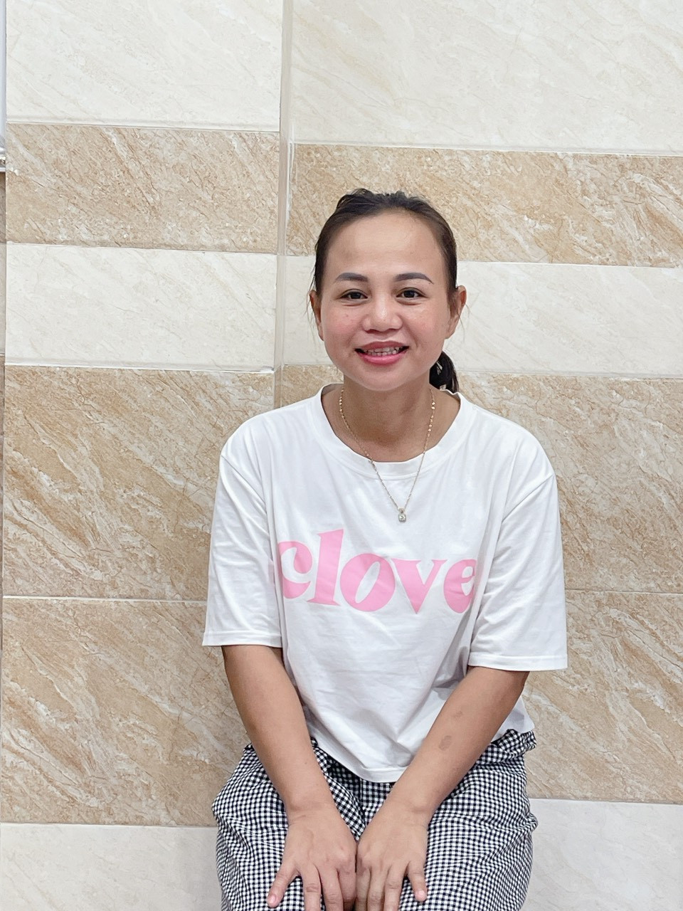 Chị HÀ sinh năm 1988 quê Ninh Thuận nhận việc đi làm ngay