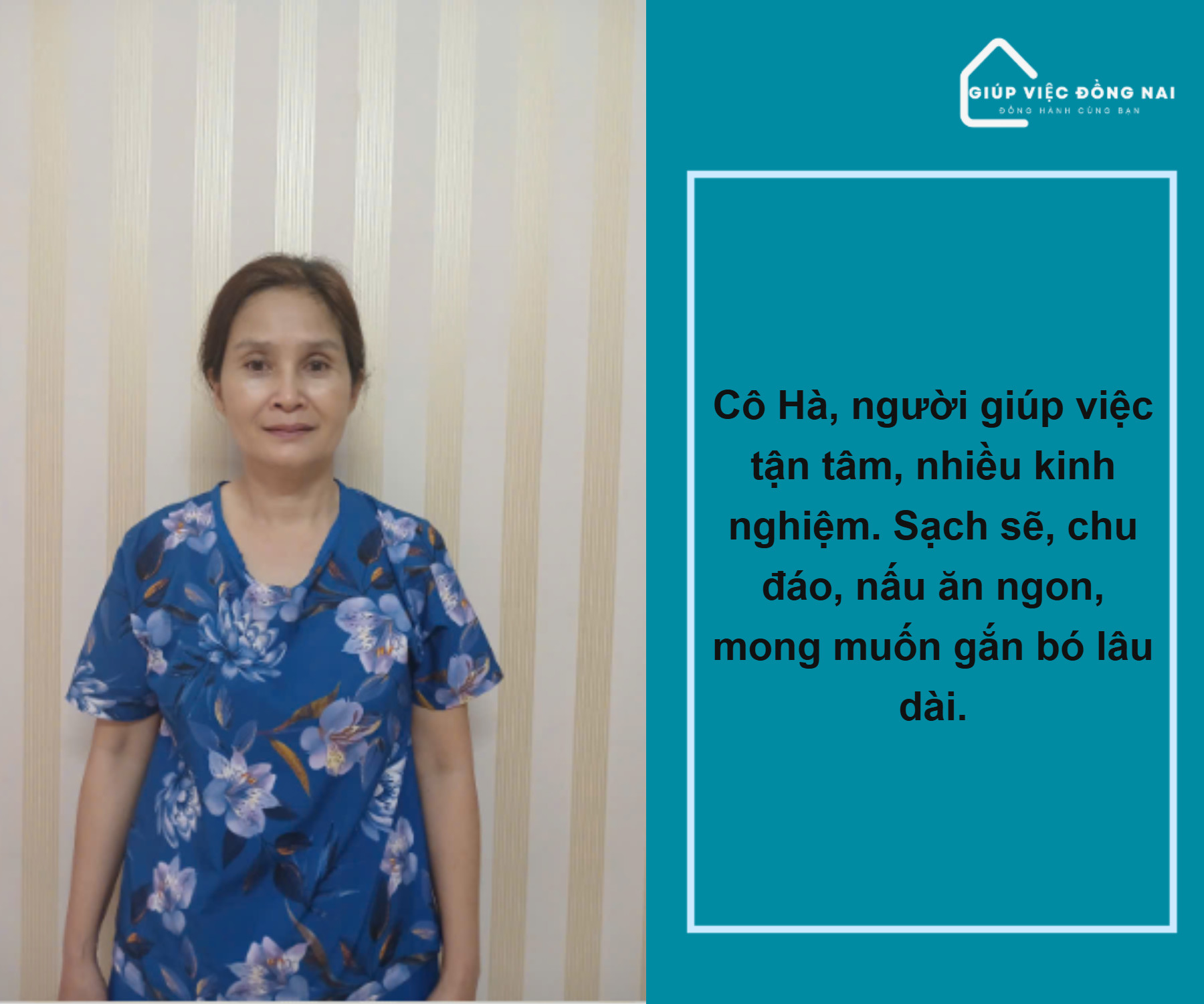 Chị VÕ THỊ THANH HÀ, sinh năm 1976, quê Quảng Trị cần tìm việc