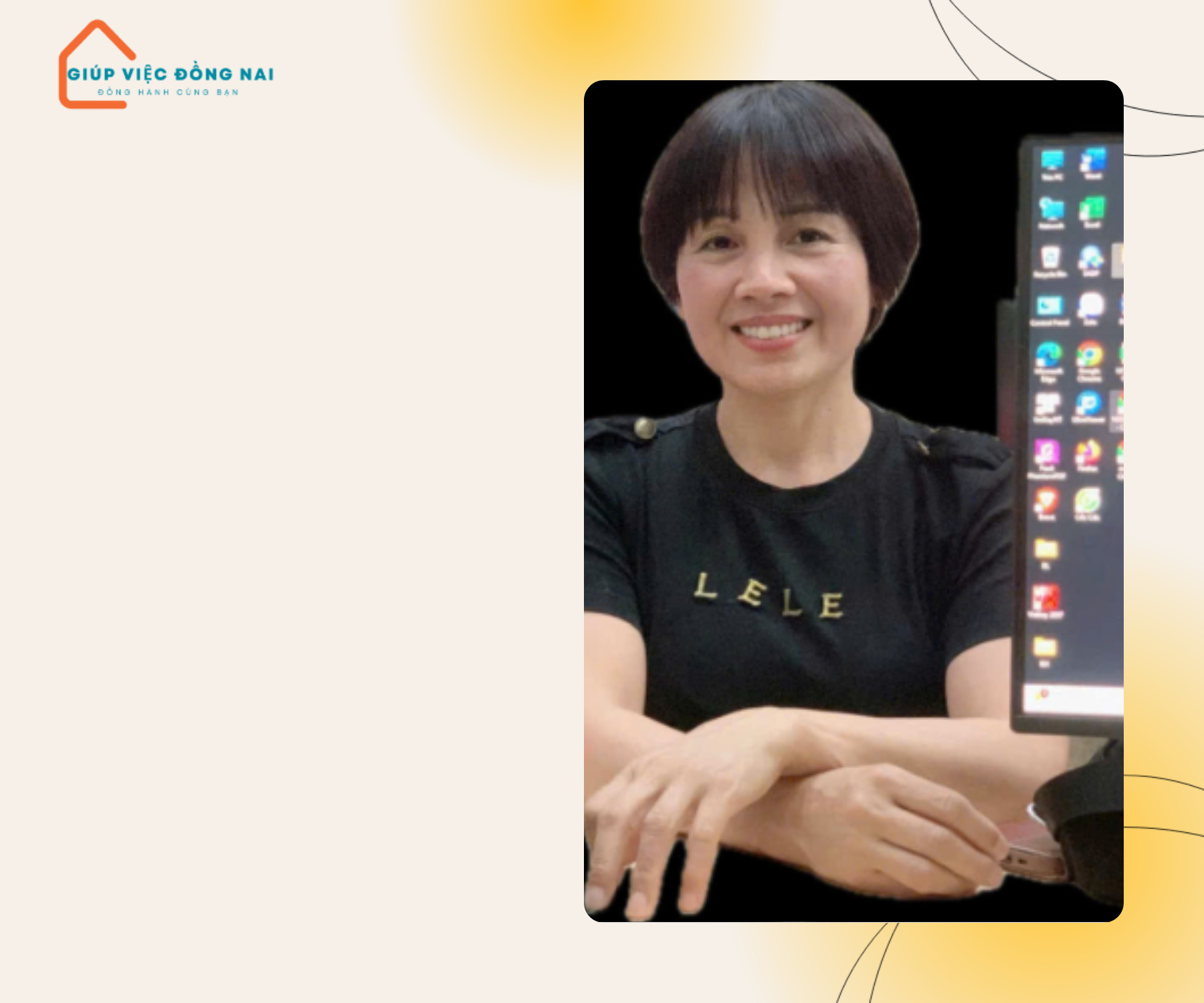 Chị ĐẶNG THỊ KIM LIÊN, sinh năm 1970, quê Bắc Giang cần tìm việc