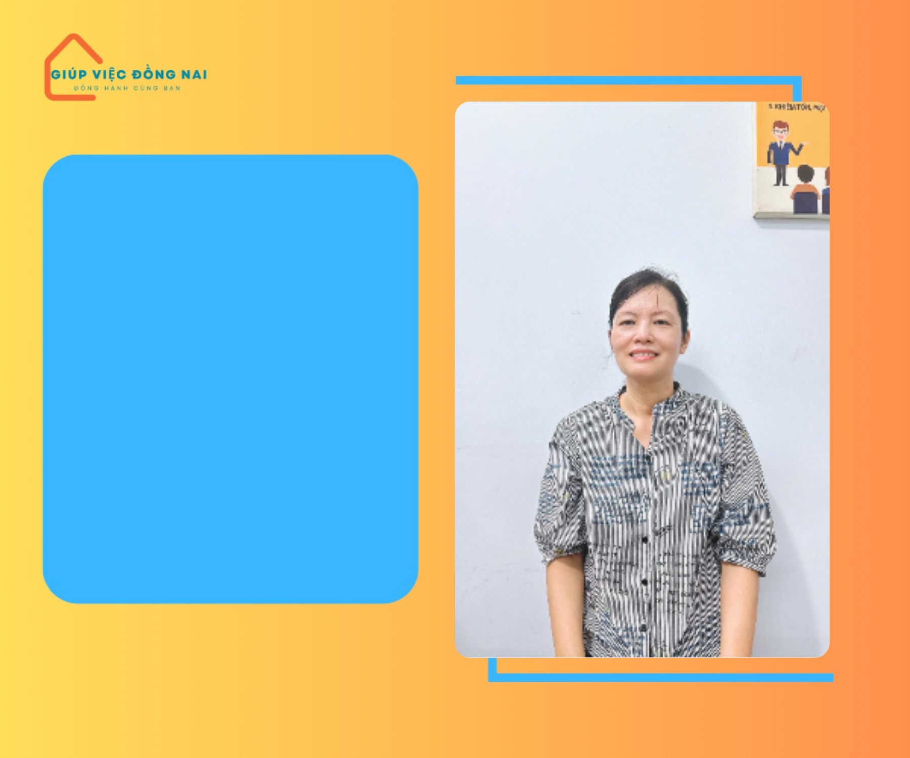 Chị TẠ THU THUỶ, sinh năm 1975, quê Ninh Bình cần tìm việc