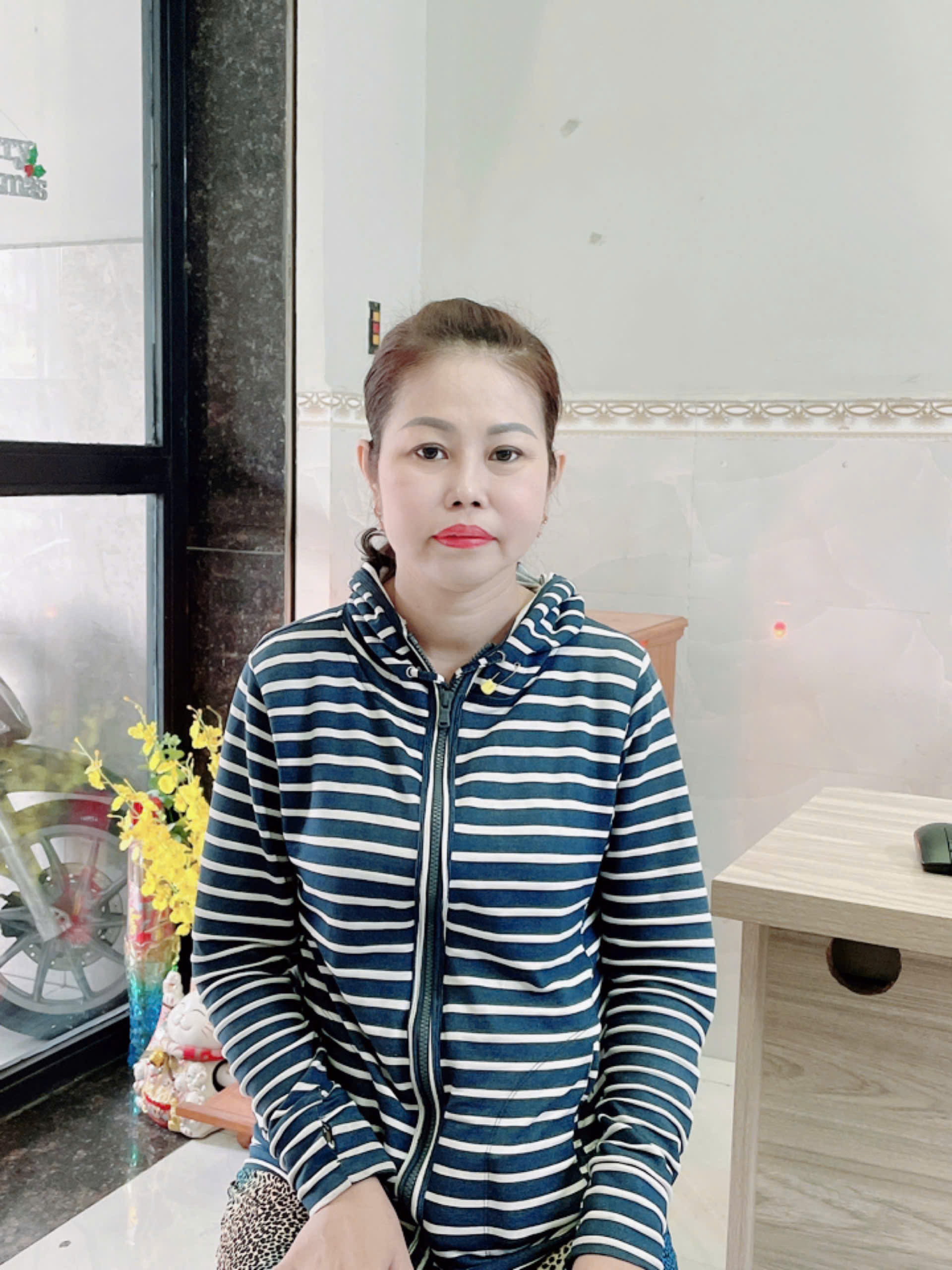 Chị Triệu Thị Đẹp Em, sinh năm 1978, quê Vĩnh Long