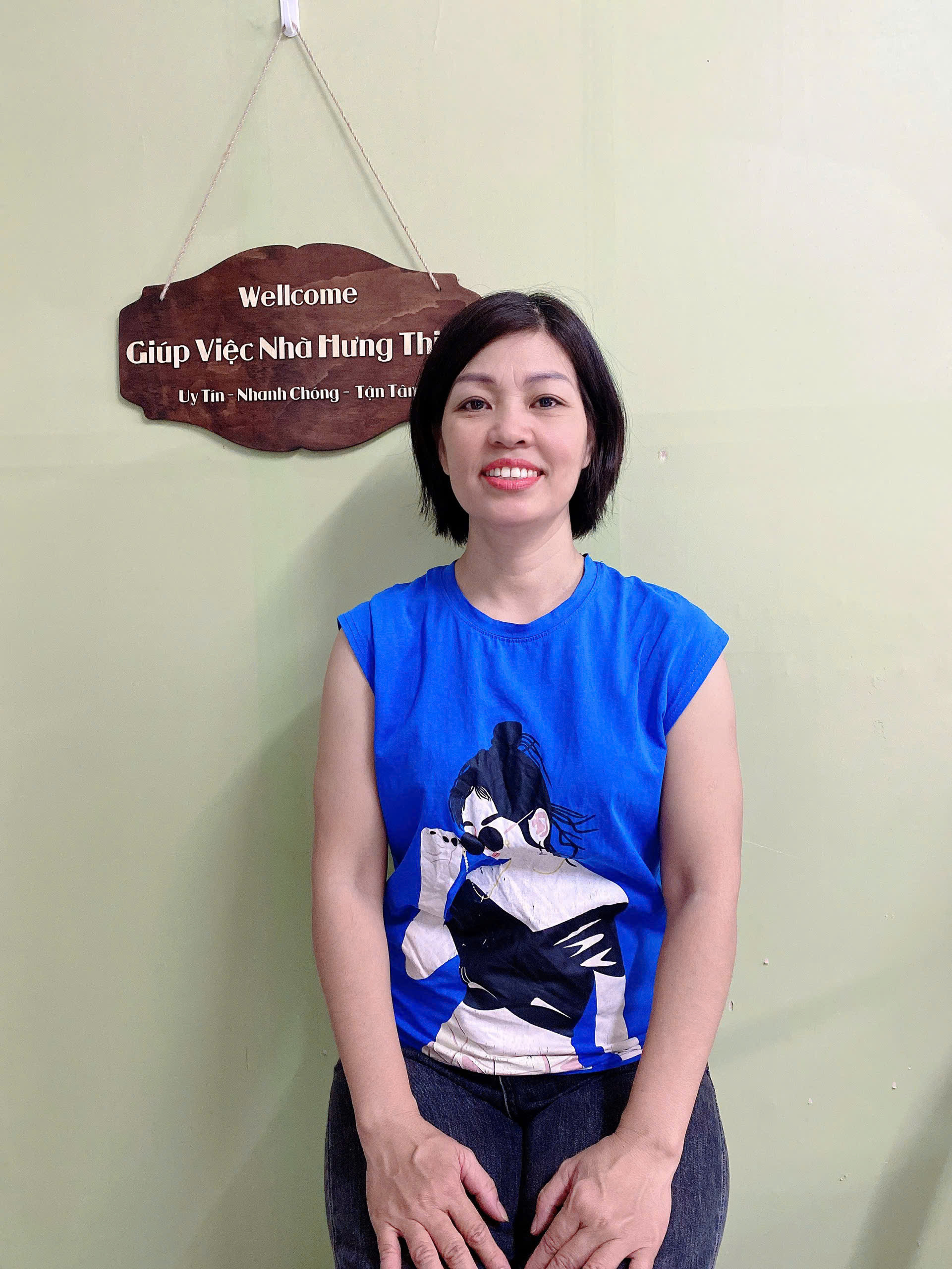 Chị Lê Thị Kim Thủy, sinh năm 1974, quê Nam Định – CHĂM BÀ, GIÚP VIỆC NHÀ