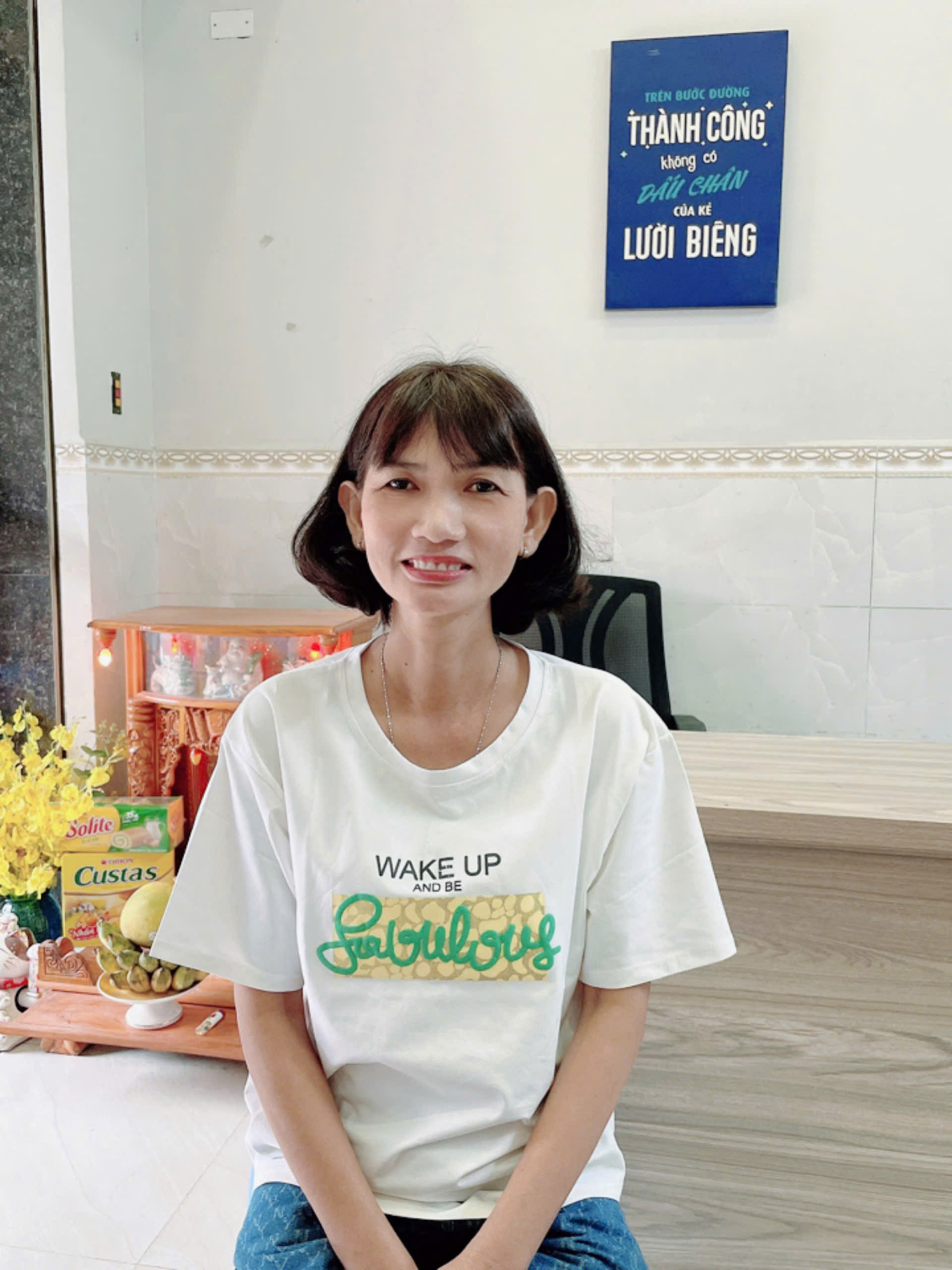 Chị Dương Huỳnh Trúc, sinh năm 1976, quê Đồng Tháp cần tìm việc lâu dài