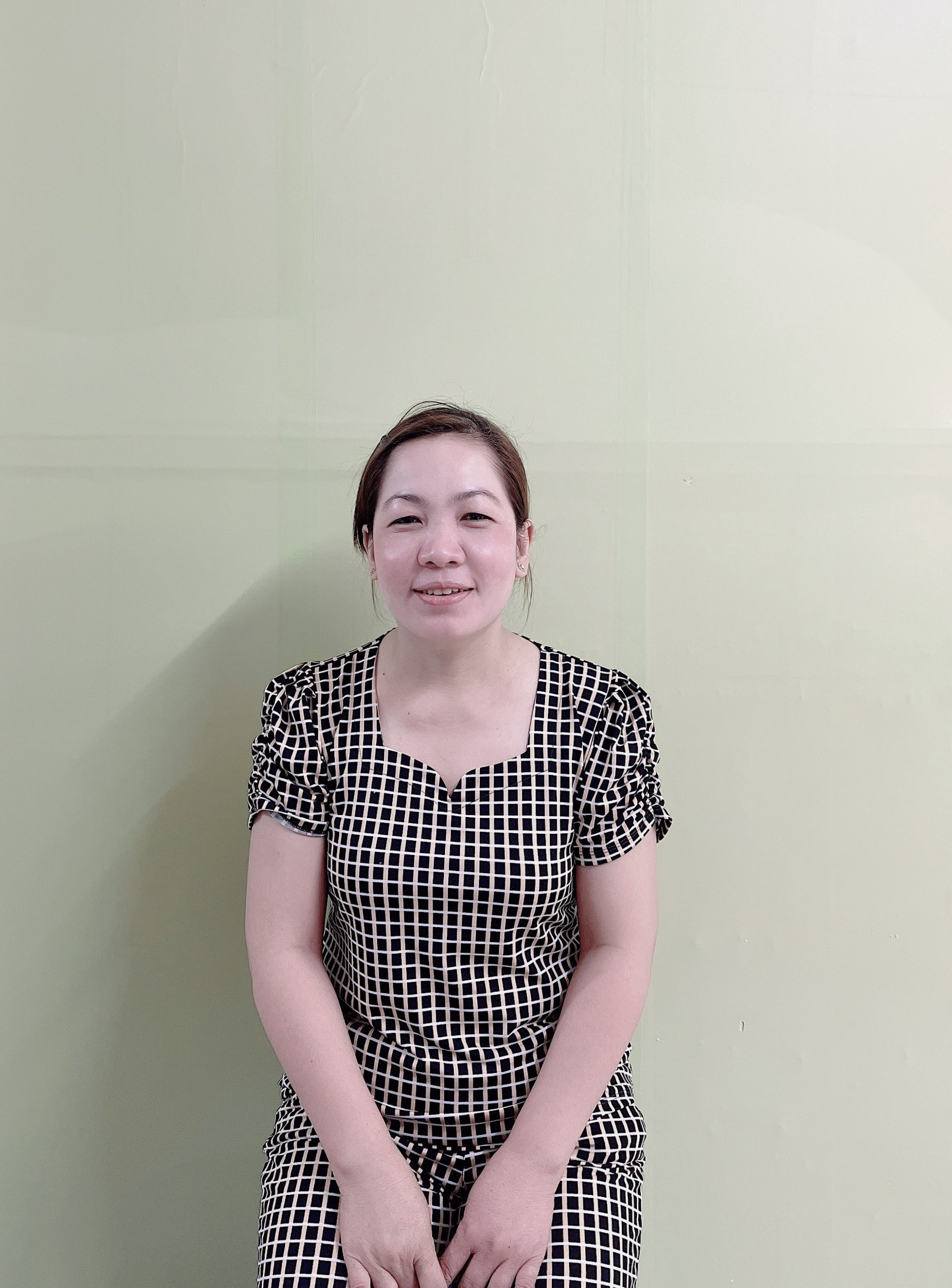 Chị Phạm Thị Kiều, sinh năm 1984, quê Sóc Trăng-Chuyên giúp việc nhà, bảo mẫu