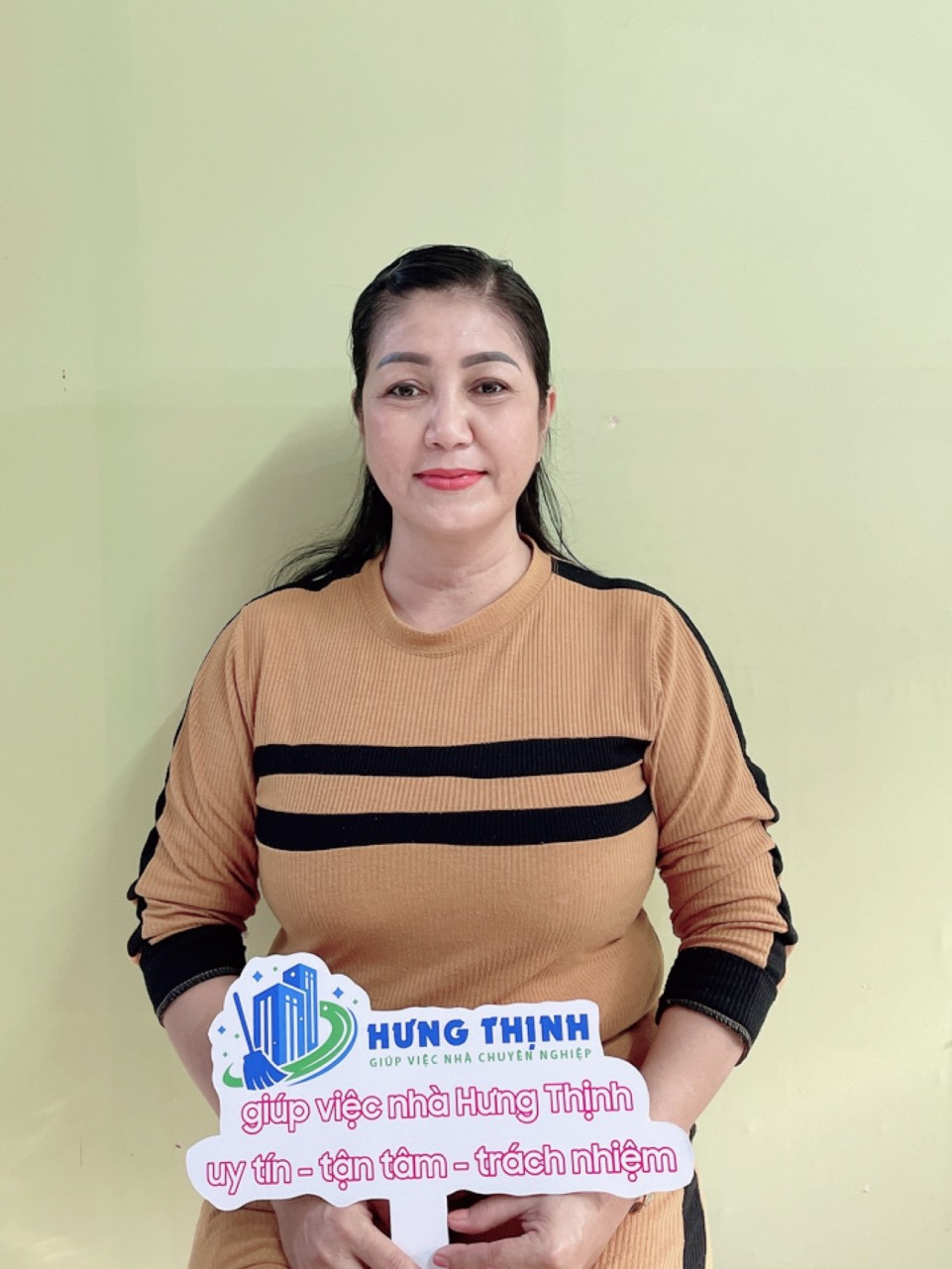 Chị Trần Thị Thanh Lan, sinh năm 1975, quê Kiên Giang- chuyên giúp việc nhà , bảo mẫu