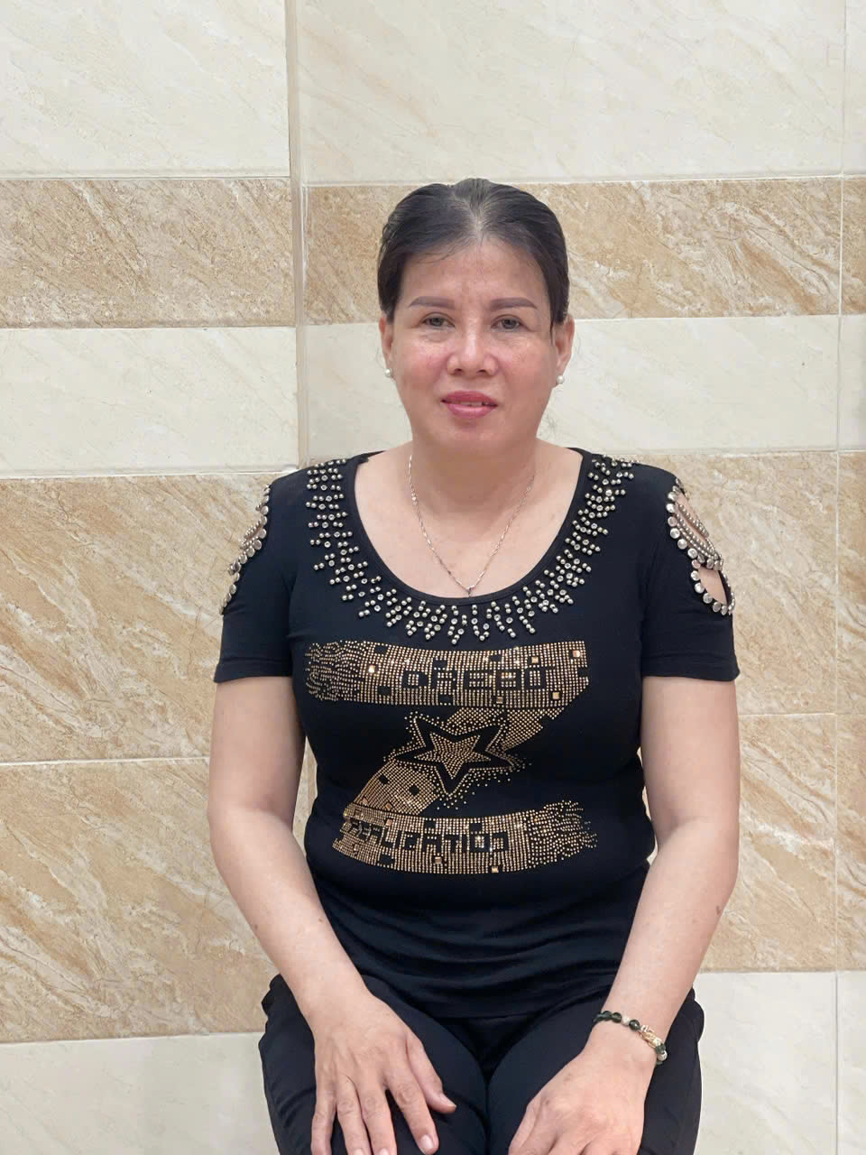 Chị Lê Thị Hồng , sinh năm 1973 , quê Cà Mau