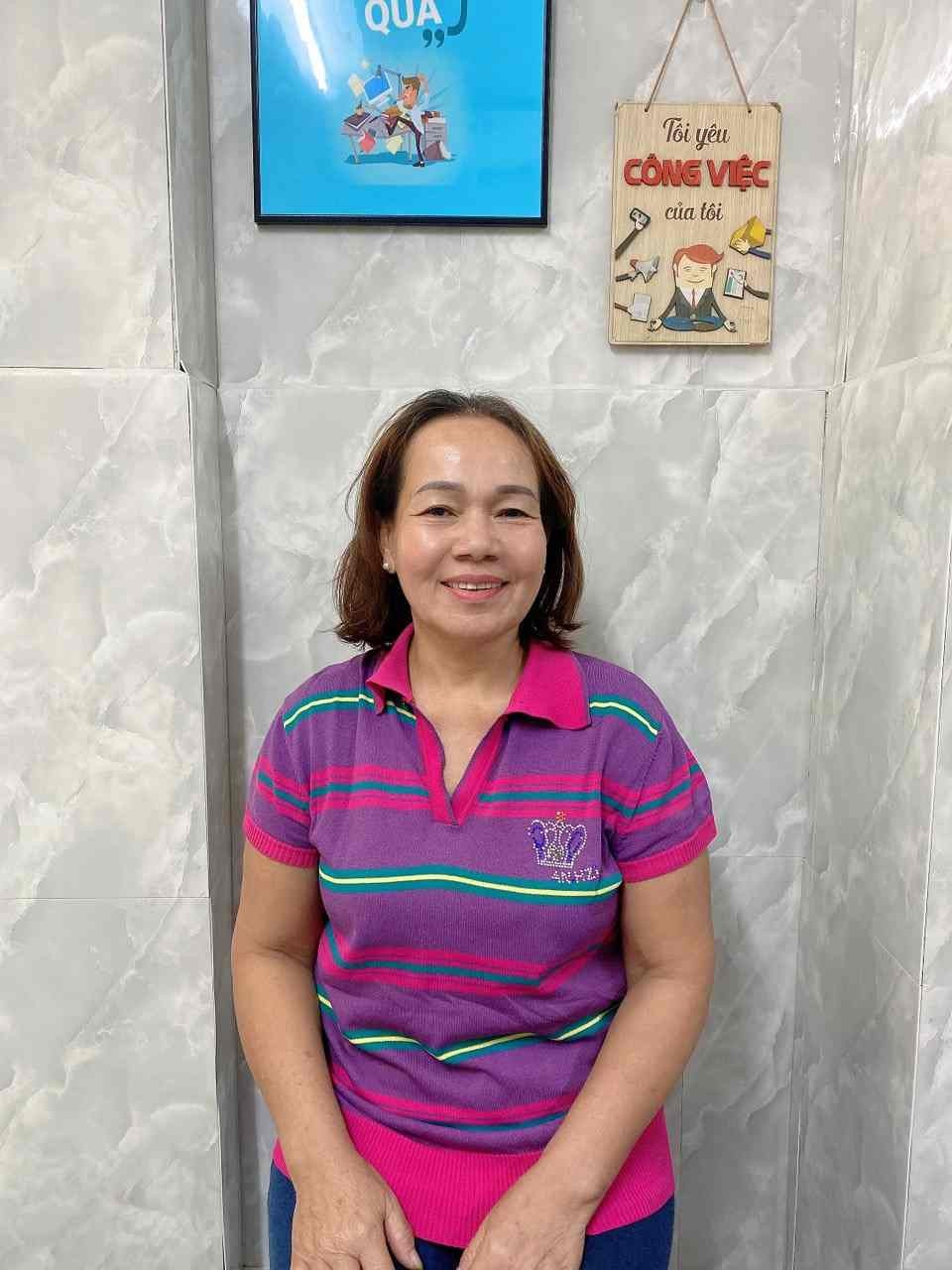 Chị Tô Thị Hường, sinh năm 1972, quê Bình Định -  CHĂM ÔNG BÀ, GIÚP VIỆC NHÀ