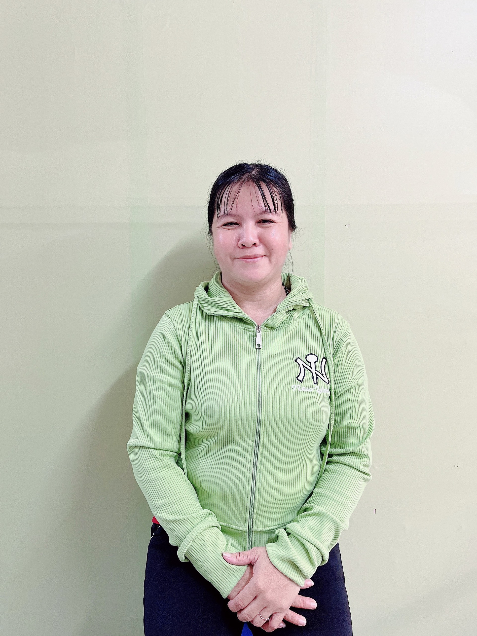 Chị Nguyễn  Thị Vân, sinh năm 1977, quê Tiền Giang- có bằng nấu ăn