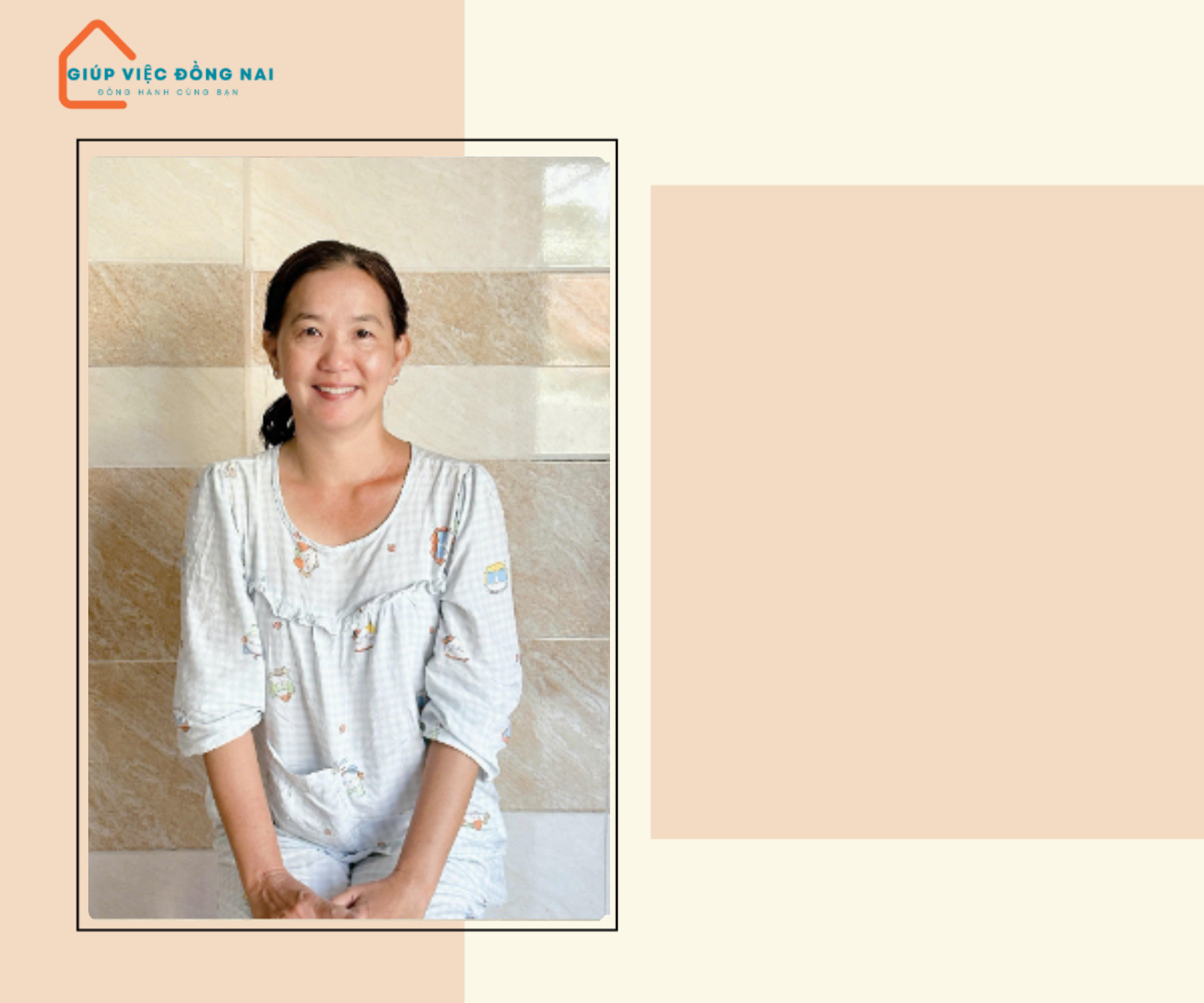 Chị PHAN THỊ KIM THOA, sinh năm 1981, quê Tiền Giang cần tìm việc