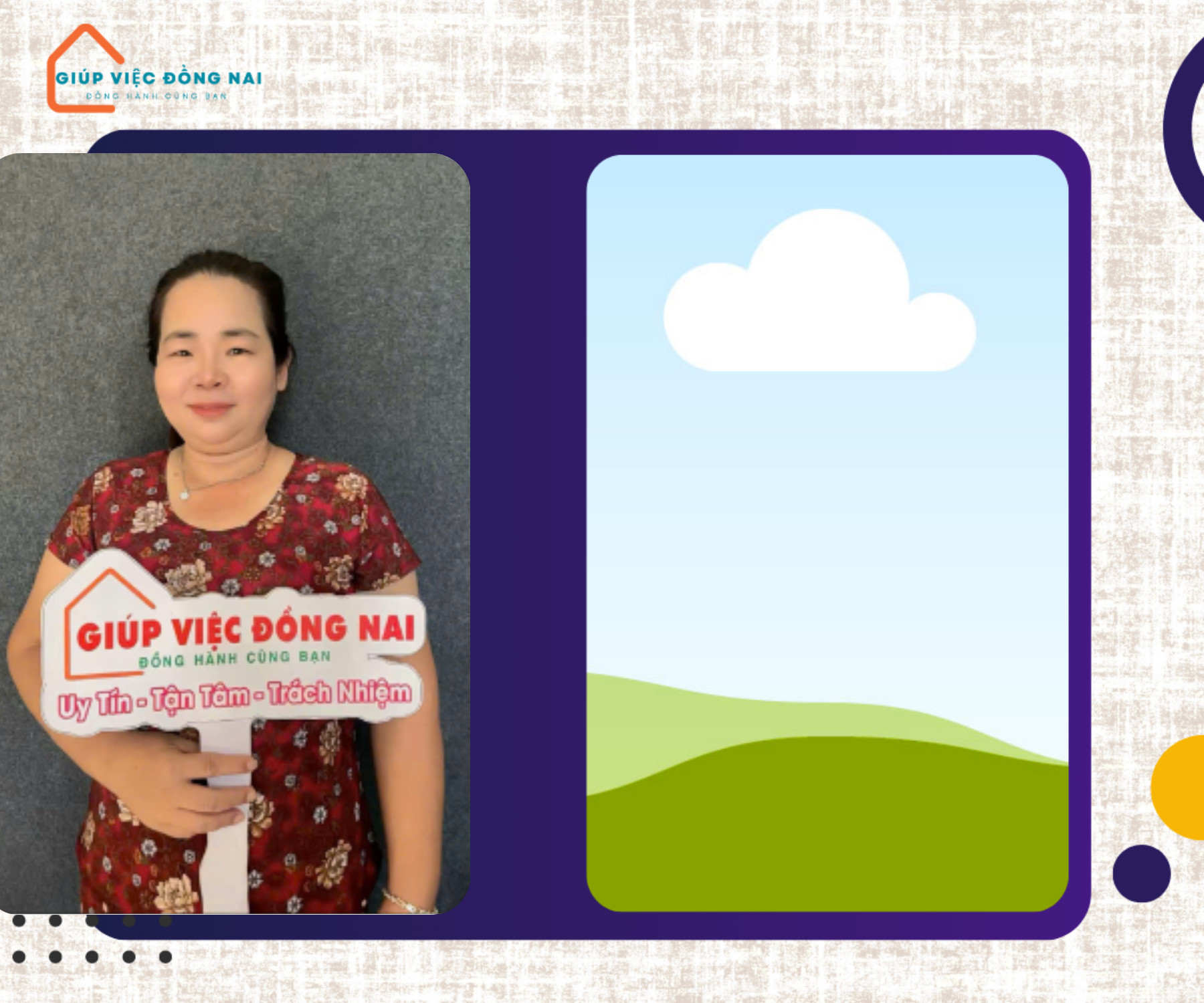 Chị PHẠM THỊ BÍCH NGỌC, sinh năm 1974, quê Nam Định cần tìm việc
