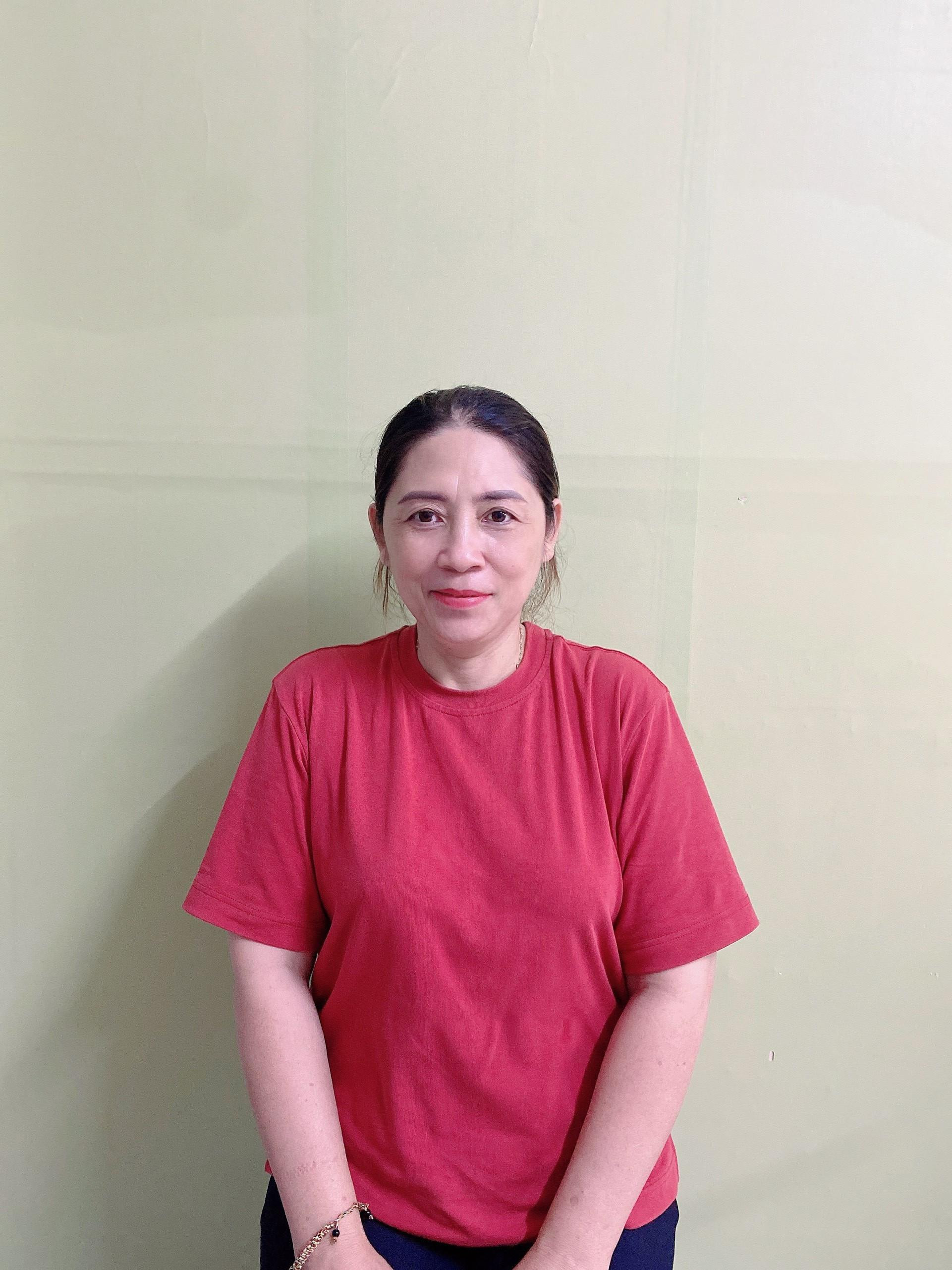 Chị Tân Thị Le, sinh năm 1970, quê Cà Mau – CHĂM ÔNG BÀ, GIÚP VIỆC NHÀ