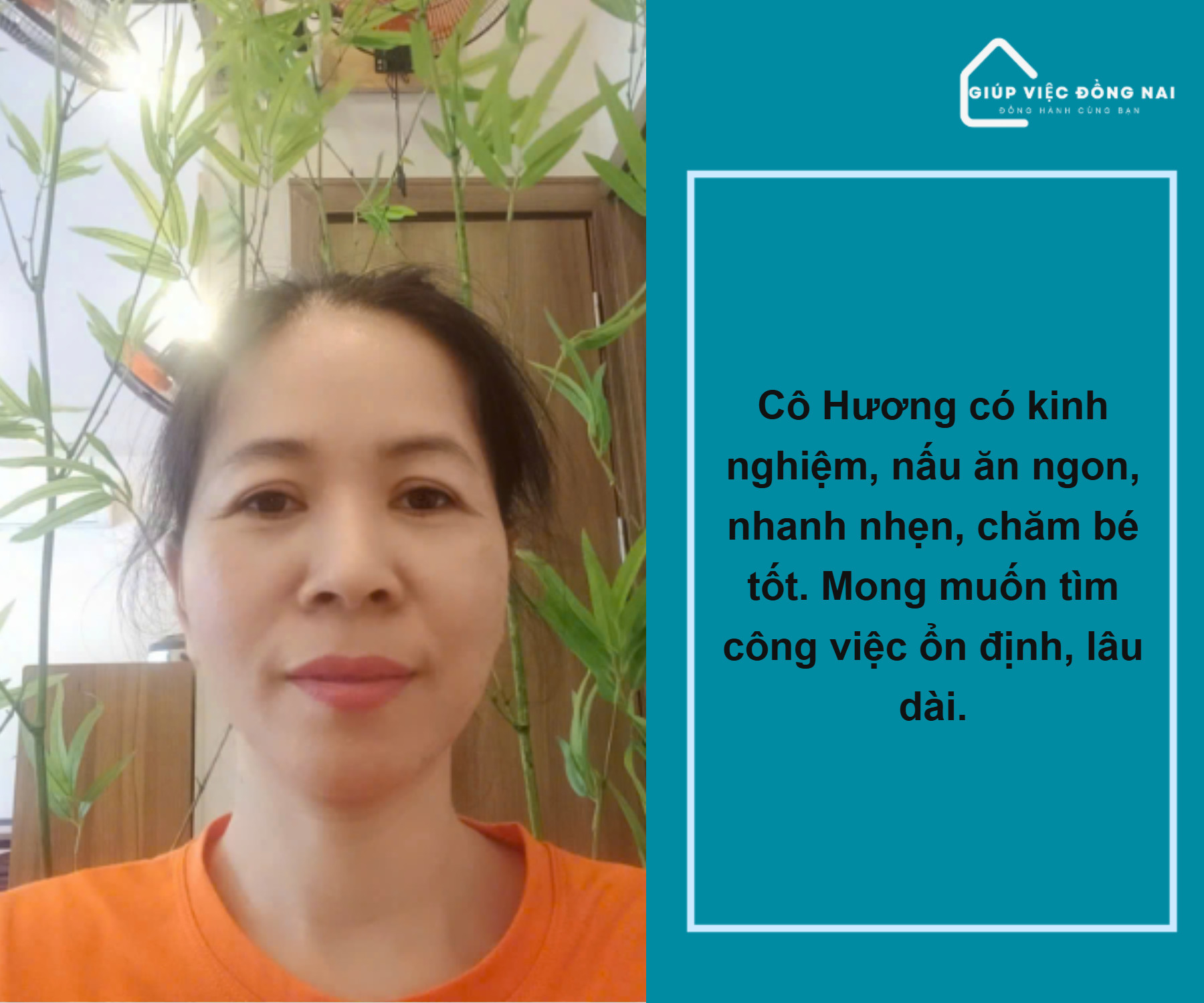 Chị ĐỖ THỊ HƯƠNG, sinh năm 1984, quê Đắk Nông cần tìm việc