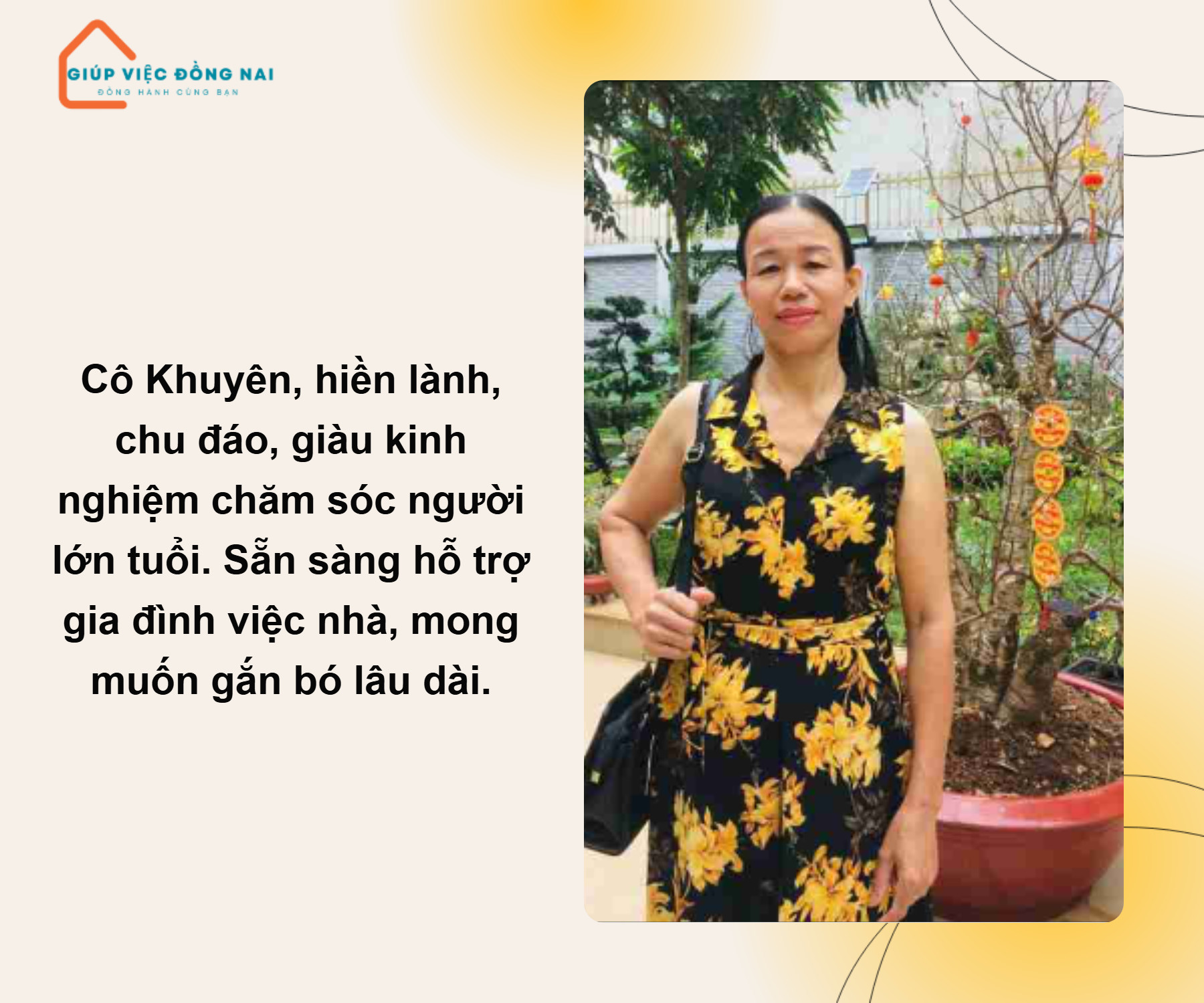 chị Khuyên cần tìm việc làm