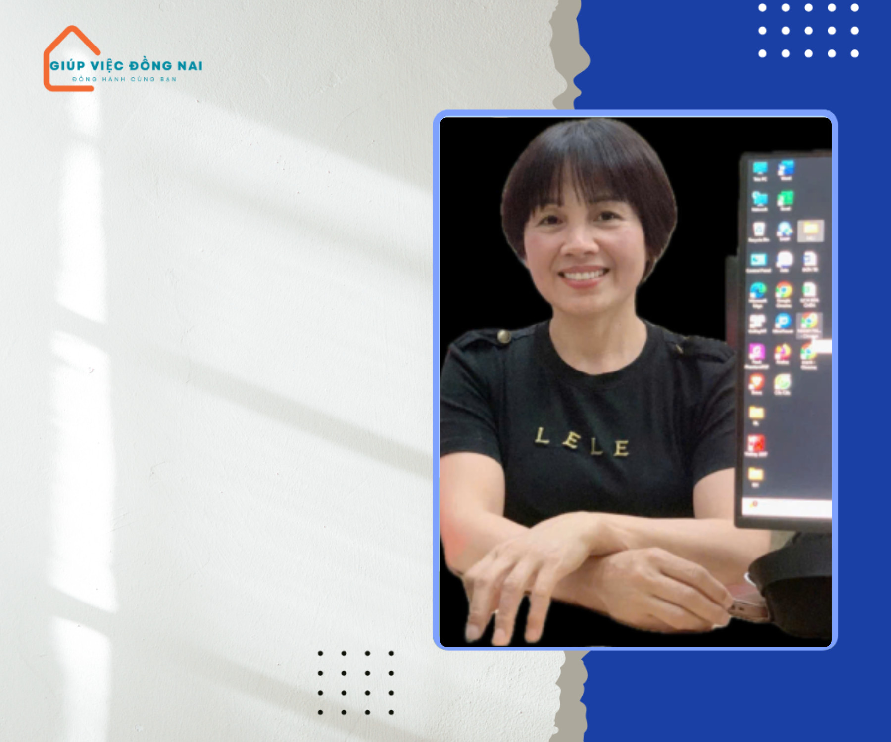 Chị ĐẶNG THỊ KIM LIÊN, sinh năm 1970, quê Bắc Giang cần tìm việc