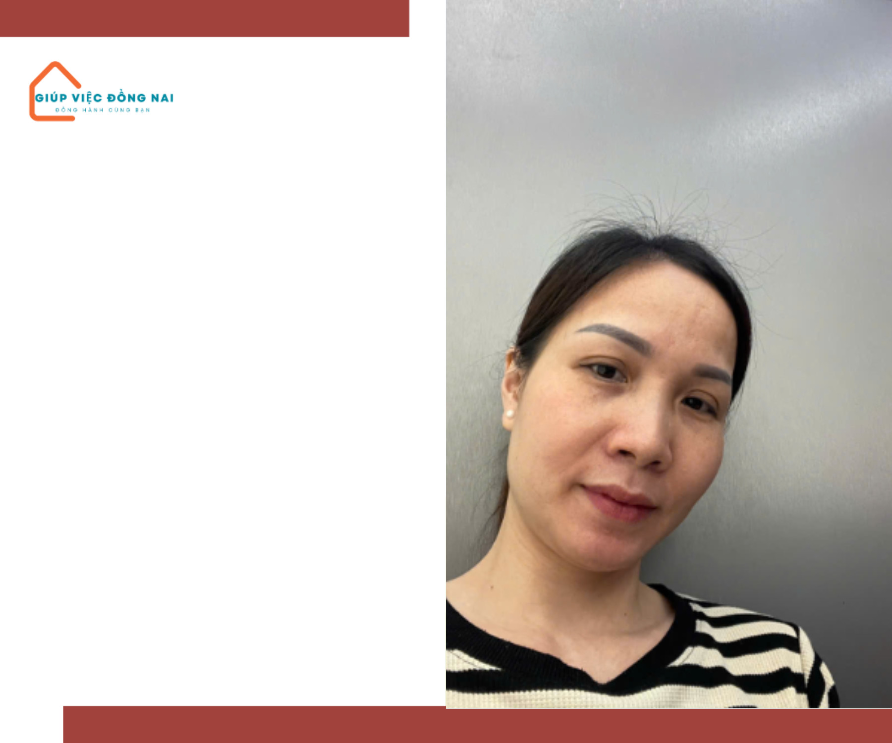 Chị Phạm Thị Mai, sinh năm 1983, quê Đồng Nai cần tìm việc