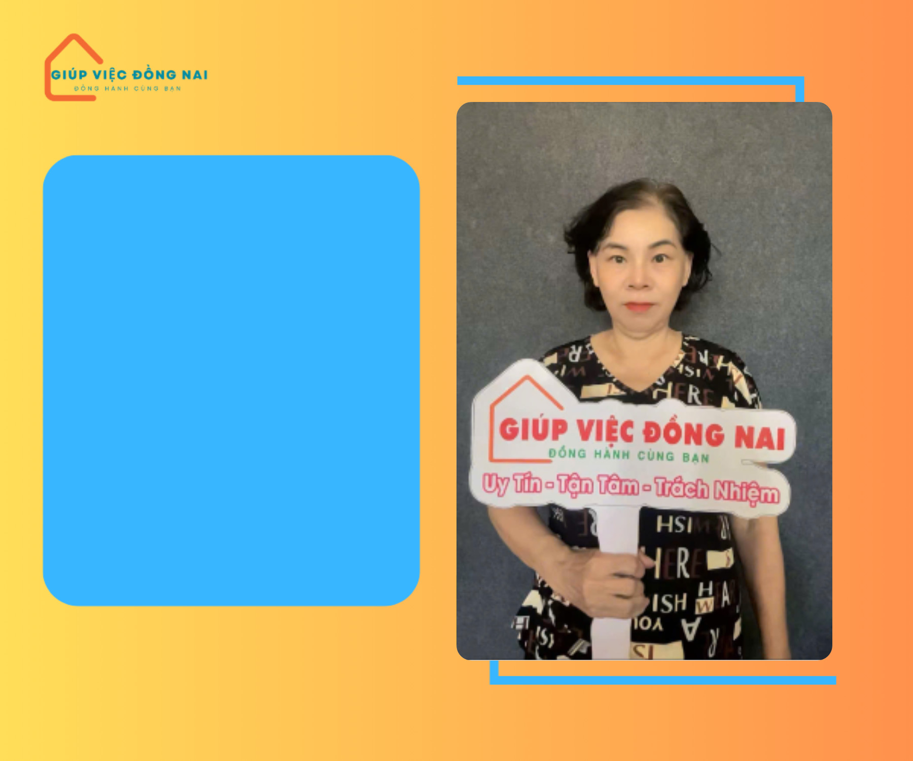 Chị PHẠM THỊ THỊNH, sinh năm 1967, quê Hồ Chí Minh Cần tìm việc