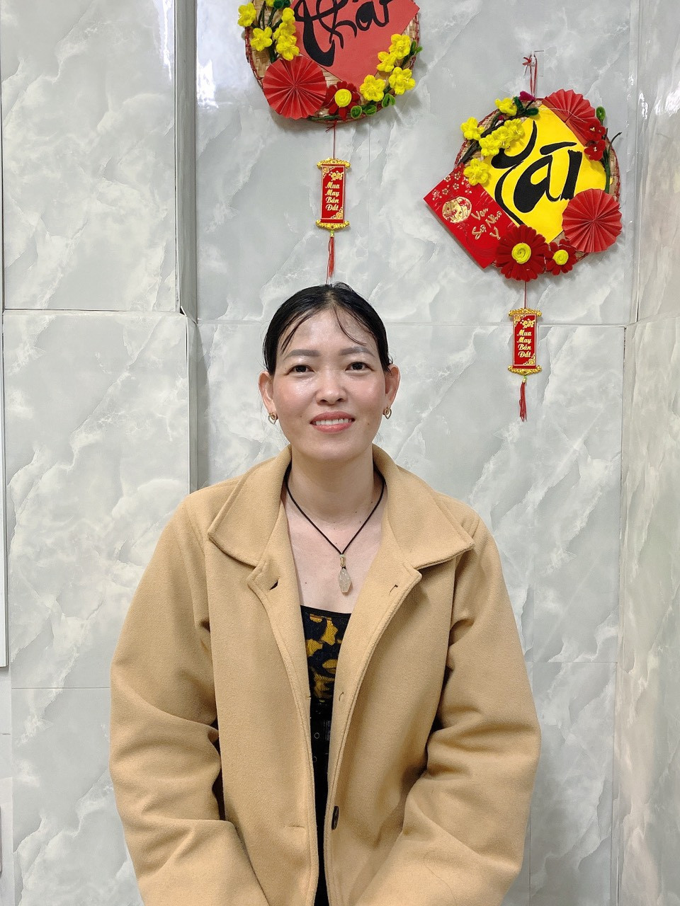 Chị Thái Thị Kim Sương, sinh năm 1986, quê Kiên Giang- chuyên giúp việc nhà, bảo mẫu