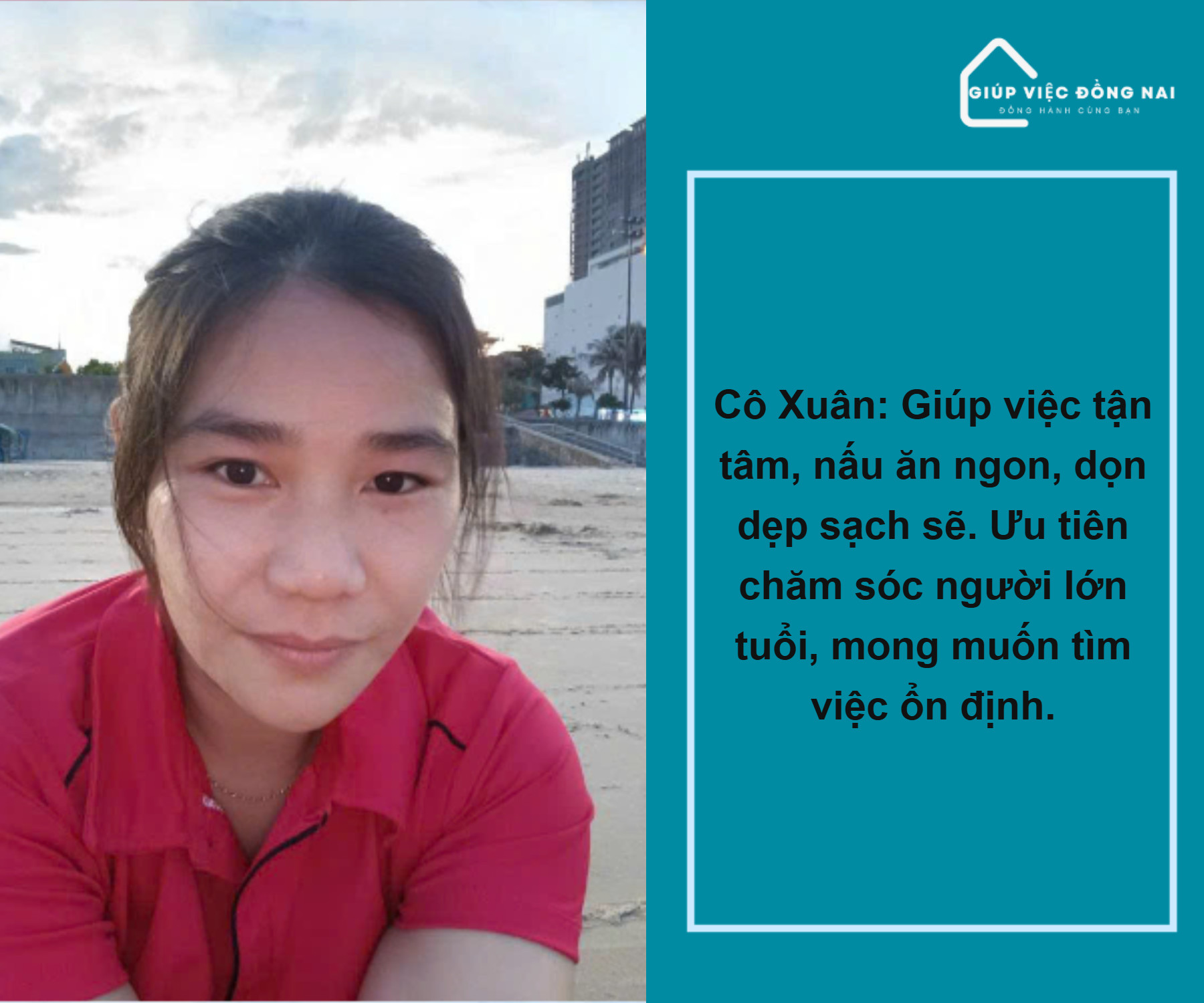 Chị TRẦN THỊ MỸ XUÂN, sinh năm 1990, quê Hồ Chí Minh cần tìm việc