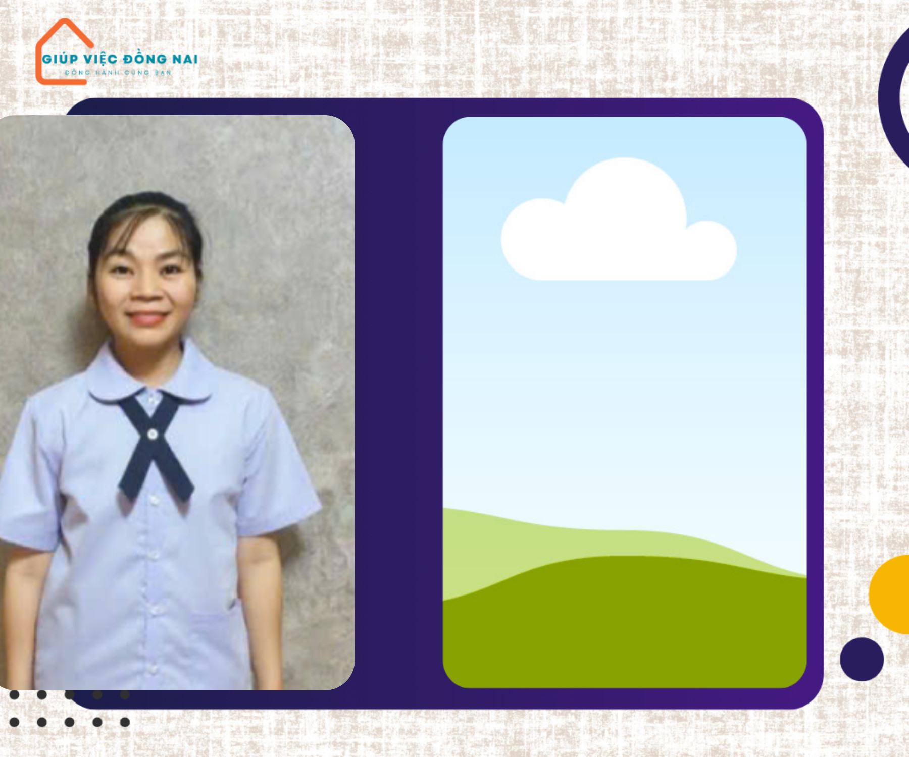 Chị NGUYỄN THỊ LIỄU, sinh năm 1981, quê Bình Định cần tìm việc