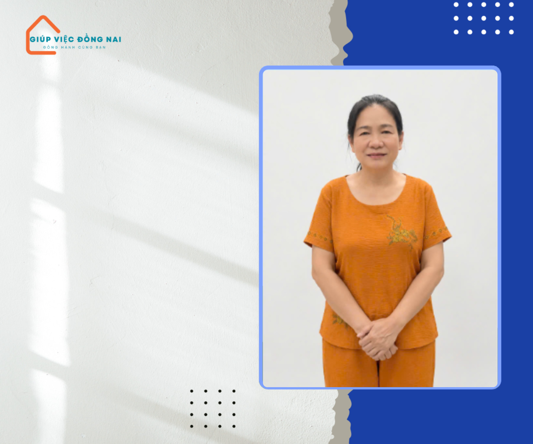 Chị NGÔ THỊ KIM NGA, sinh năm 1972, quê Hưng Yên cần tìm việc