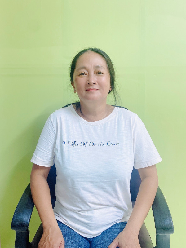 Chị Huỳnh Thị Kim Phụng, sinh năm 1973, quê An Giang - chuyên chăm bé, giúp việc nhà