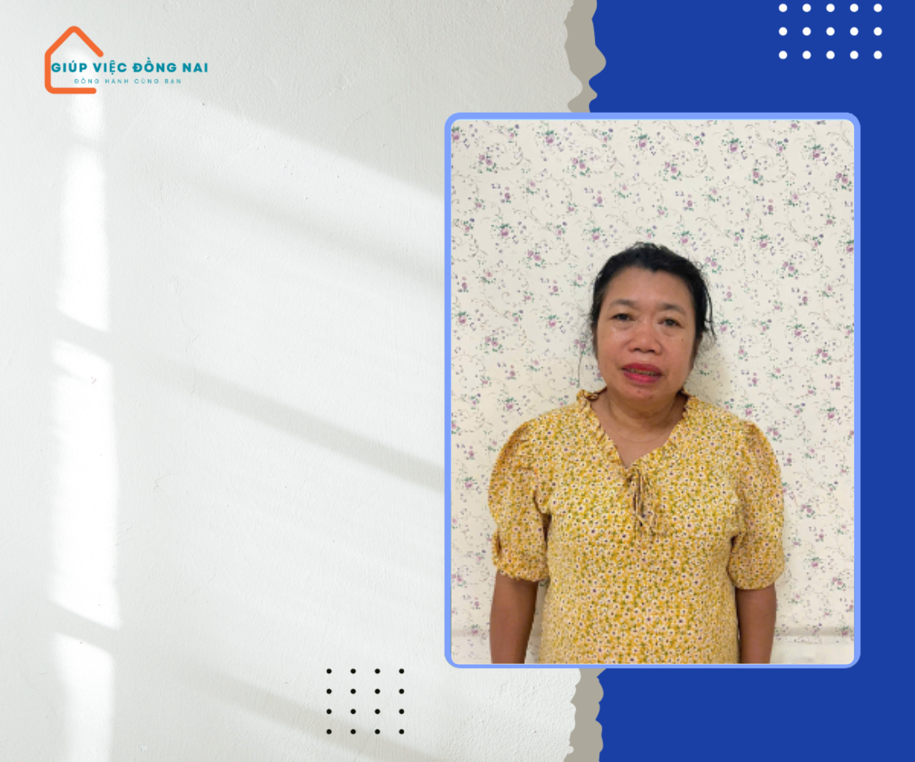 Chị NGUYỄN THỊ HẢI, sinh năm 1973, quê Nghệ An cần tìm việc