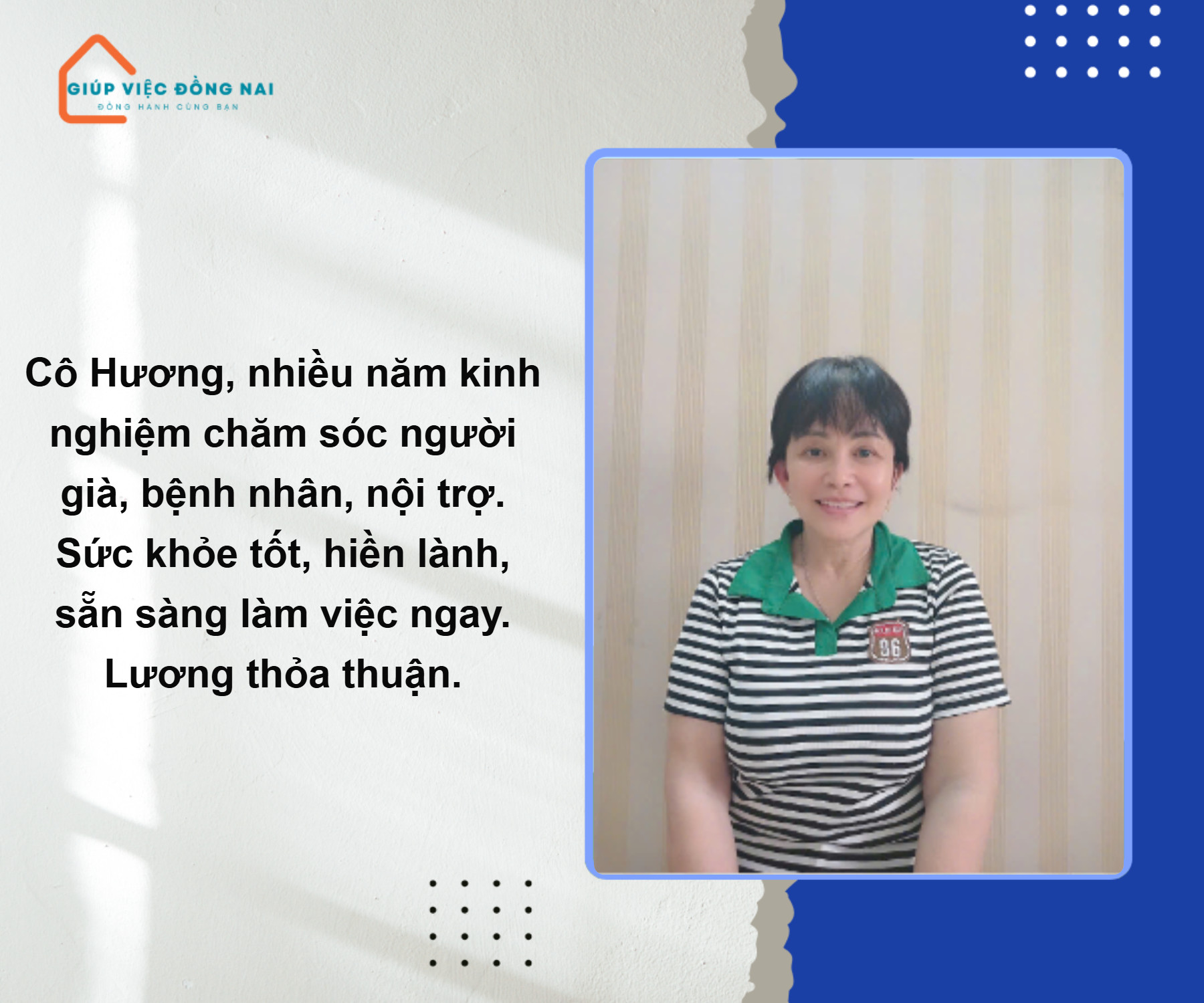 Chị NGUYỄN THỊ KIM HƯƠNG, sinh năm 1967, quê Hồ Chí Minh cần tìm việc