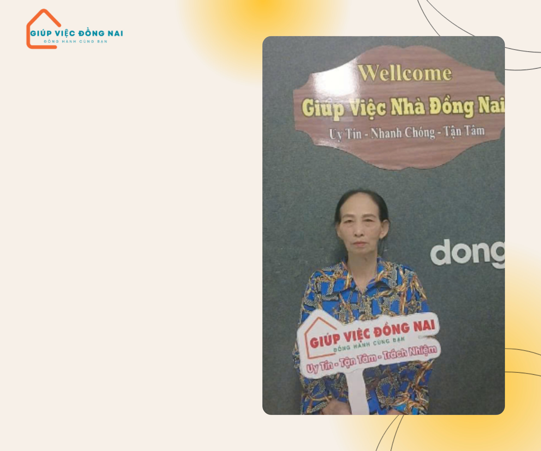 Chị Trần Thị Trung, sinh năm 1963, quê Hà Tĩnh cần tìm việc